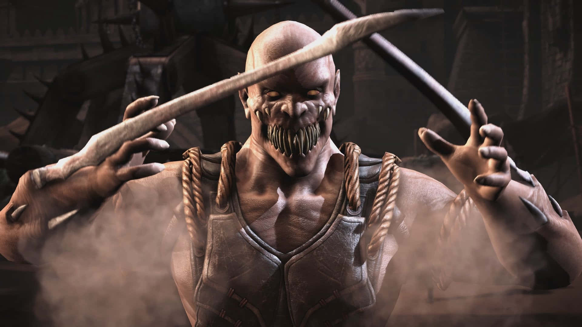 Ferocious Baraka Unleashes His Fury in Mortal Kombat Wallpaper