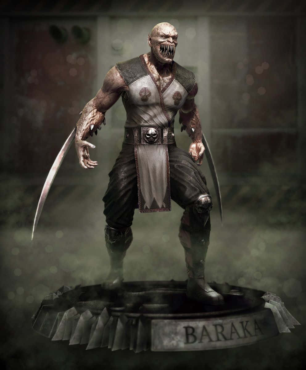 Baraka, the relentless Tarkatan warrior from Mortal Kombat Wallpaper
