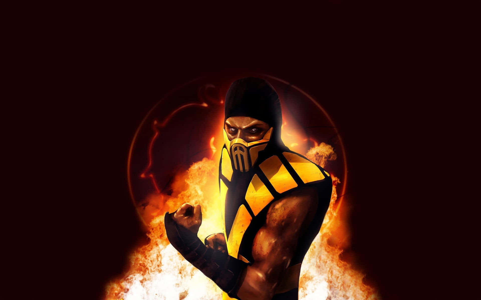 Iconic Mortal Kombat Characters Ready for Battle Wallpaper