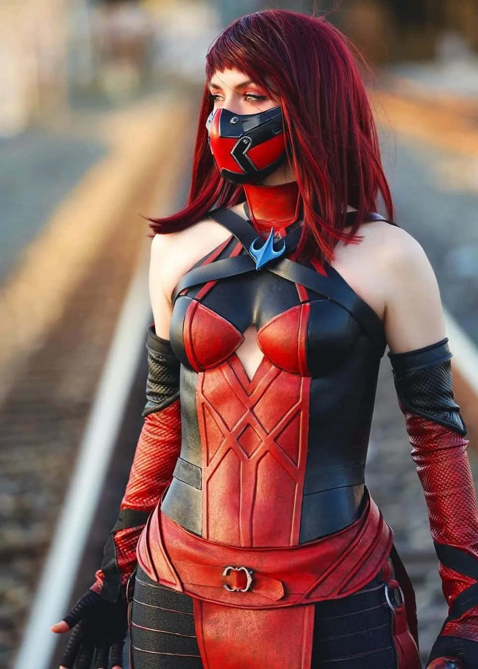 High-quality Mortal Kombat cosplayers in action Wallpaper