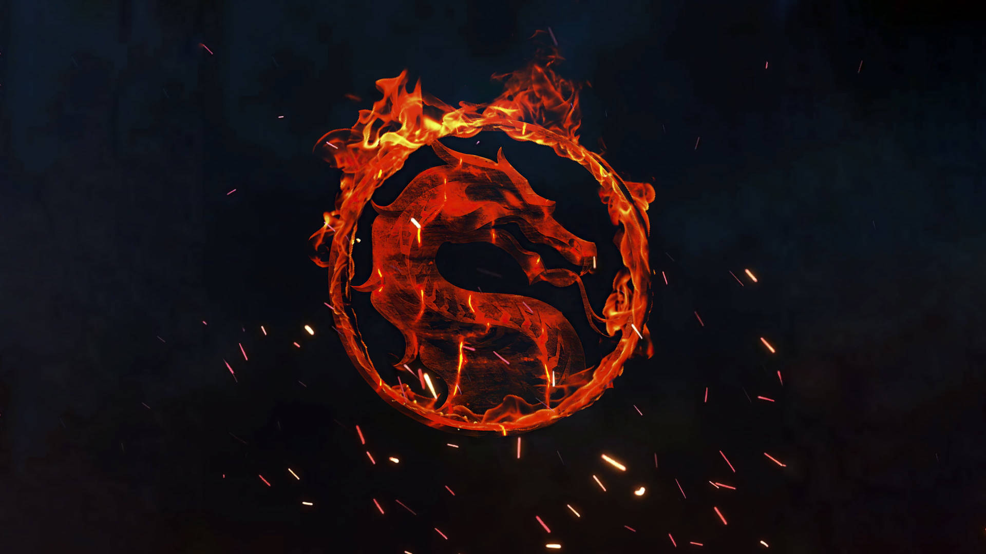 Mortal Kombat Dragon Gaming Logo Wallpaper