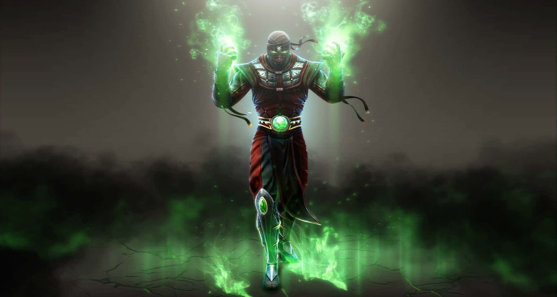 Ermac,el Poderoso Guerrero Con El Alma Llena De Poder De Mortal Kombat. Fondo de pantalla