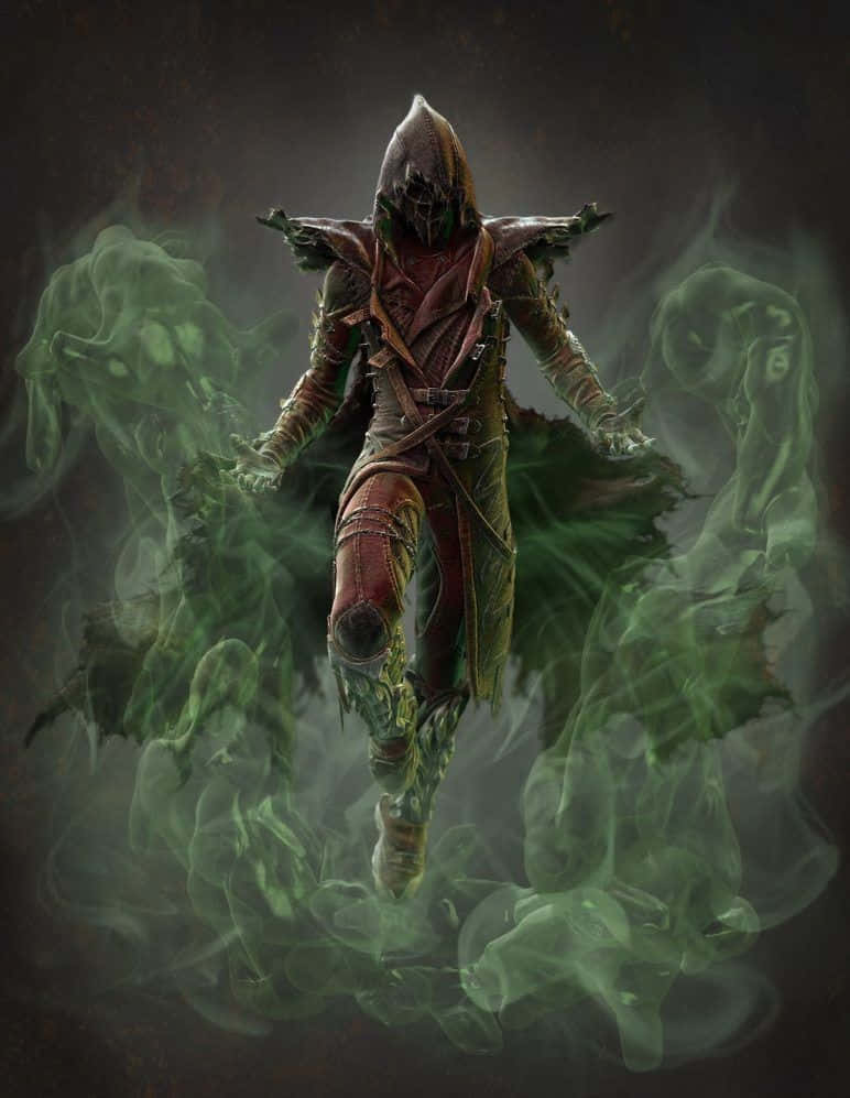 Ermac Unleashes His Mighty Power in Mortal Kombat Wallpaper