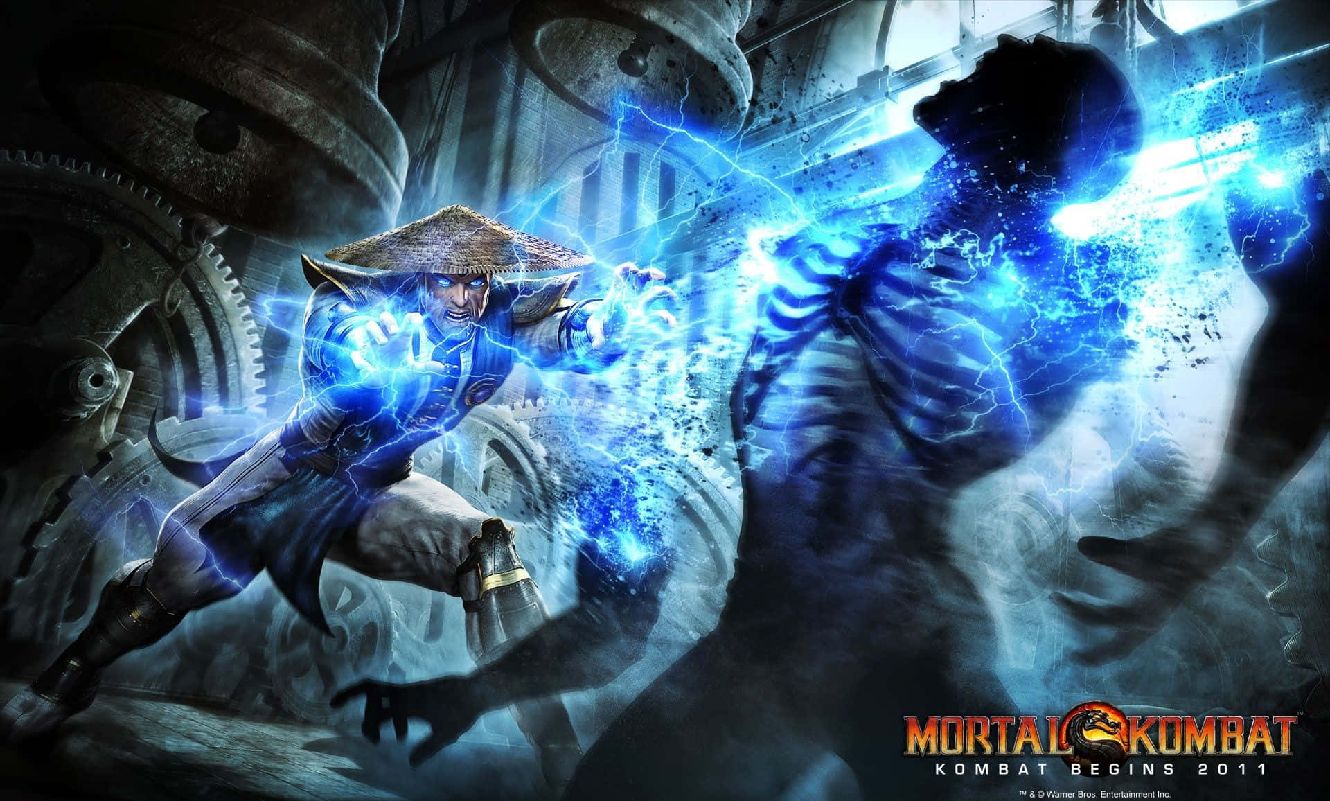 Scorpion's Brutal Fatality in Mortal Kombat Wallpaper