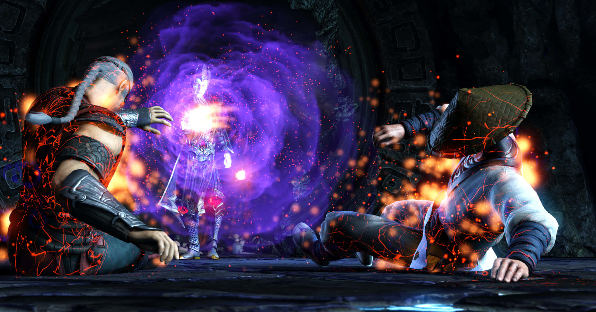 The Mighty Fujin, God of Wind, Unleashing His Power in Mortal Kombat Wallpaper