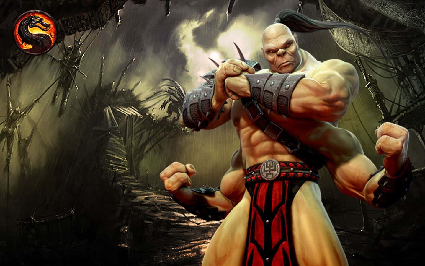 The mighty Goro, a fierce combatant in Mortal Kombat Wallpaper