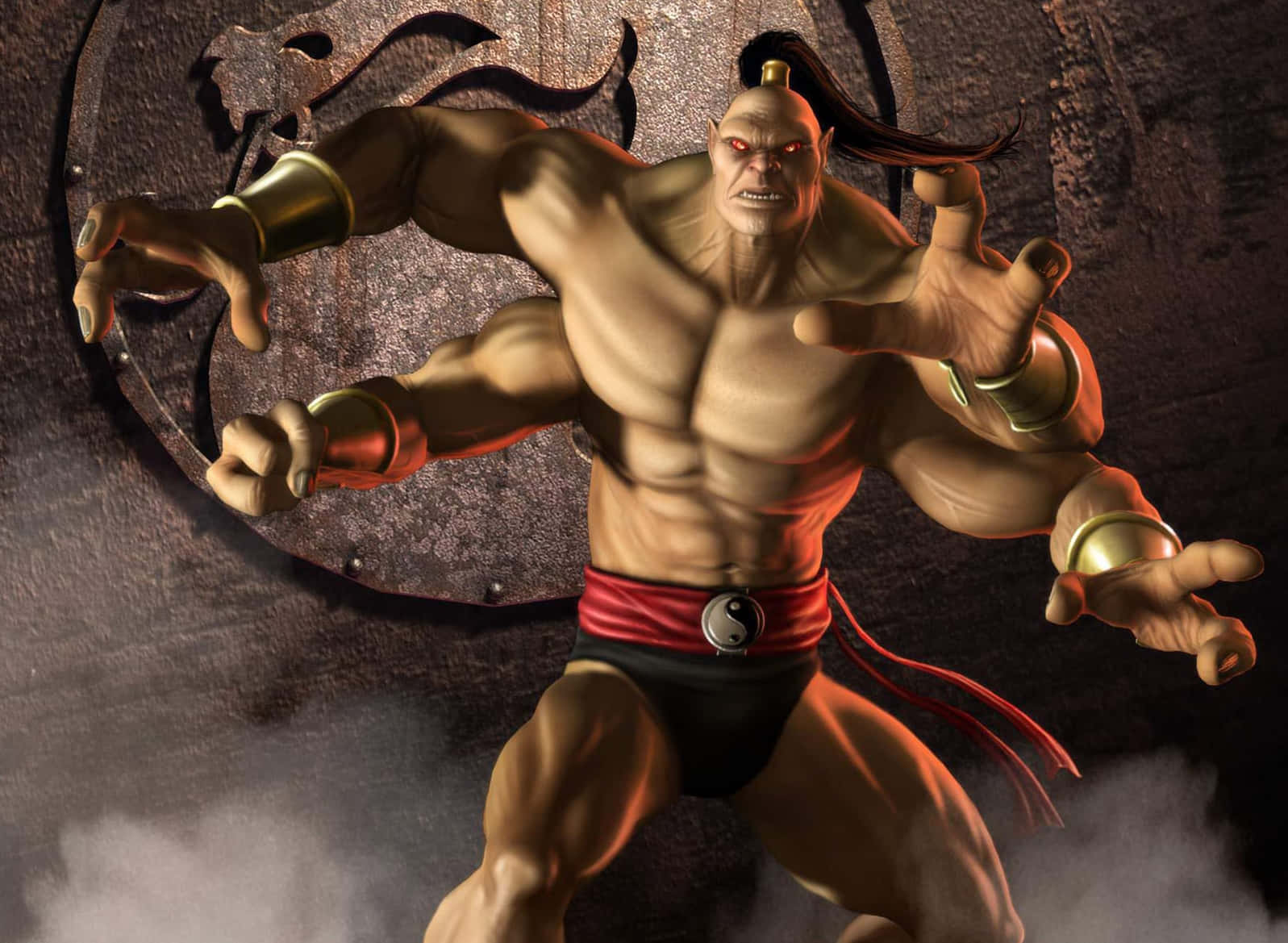 Mighty Goro, the Four-Armed Champion of Mortal Kombat Wallpaper