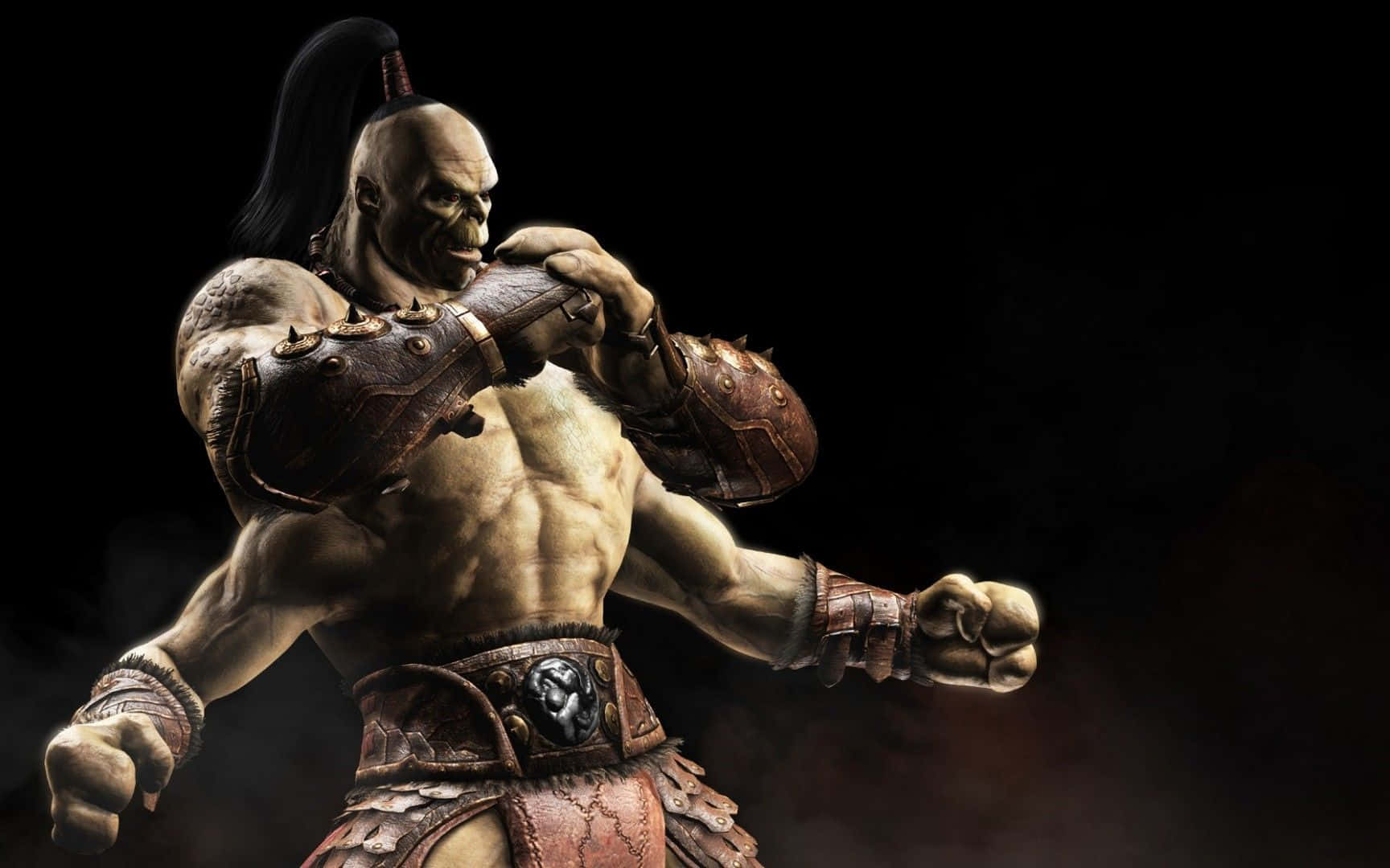 Mighty Goro: The Four-Armed Half-Human, Half-Dragon Champion of Mortal Kombat Wallpaper