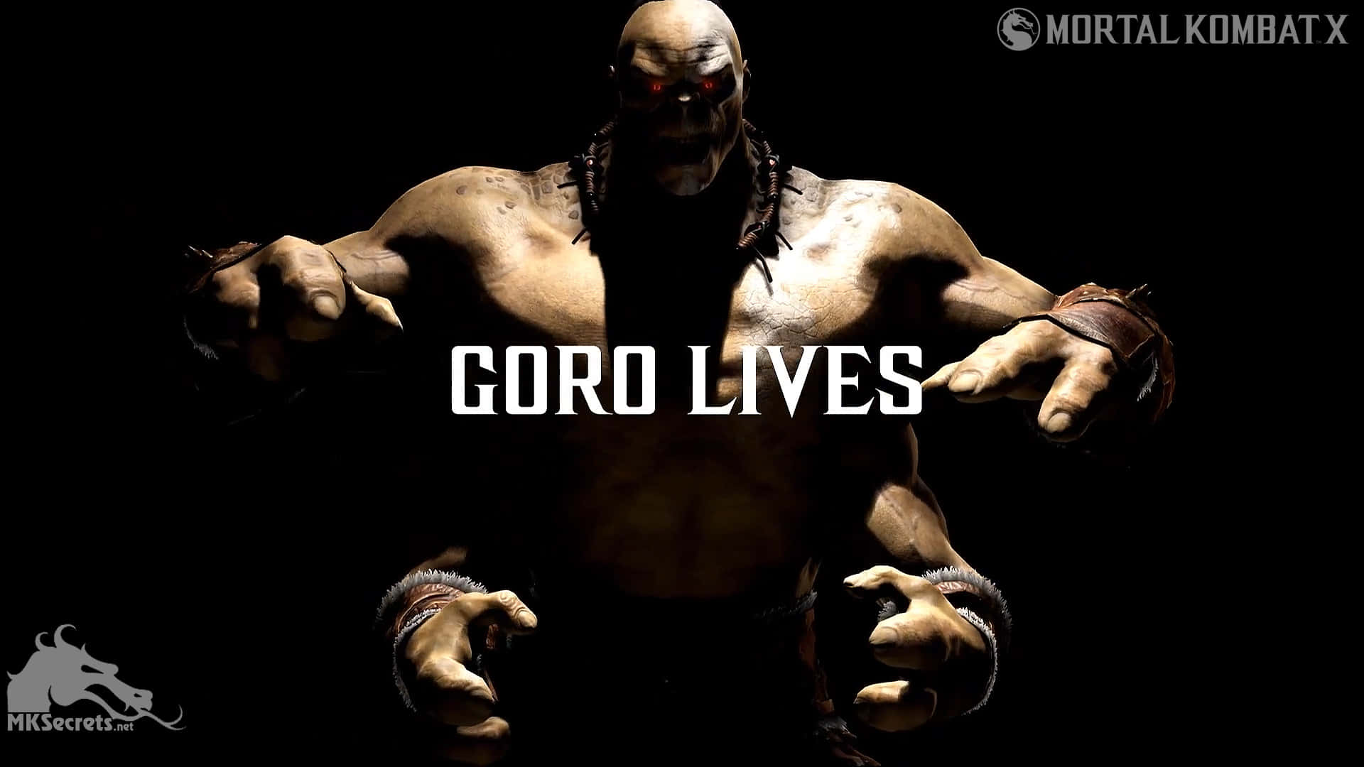 Goro, the powerful Mortal Kombat four-armed Shokan warrior Wallpaper