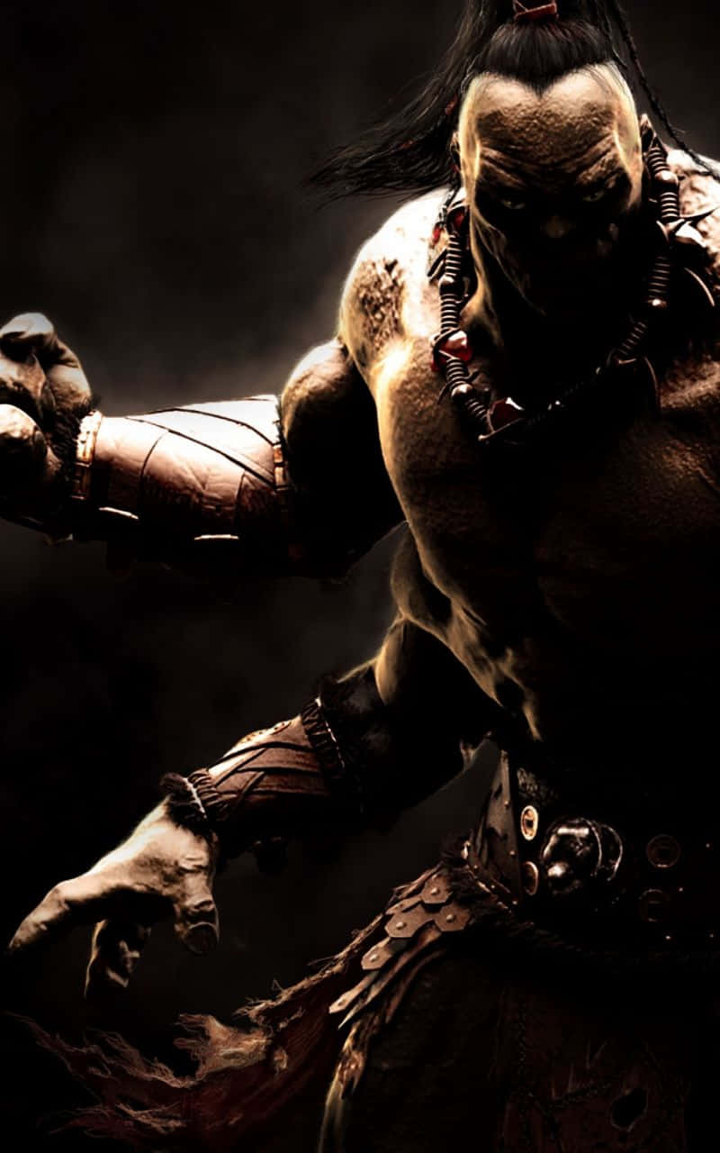 Goro, the Mighty Four-Arm Warrior of Mortal Kombat Wallpaper