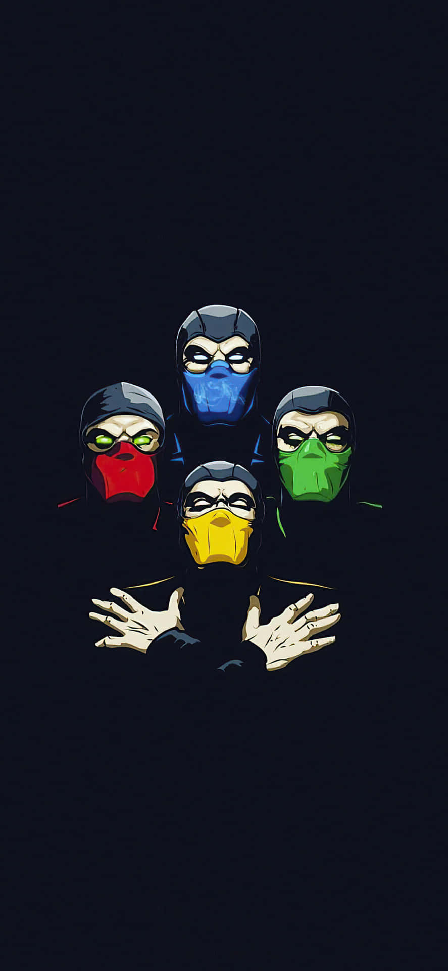 Enjoy the classic fighting game, Mortal Kombat, anywhere with the Iphone Wallpaper