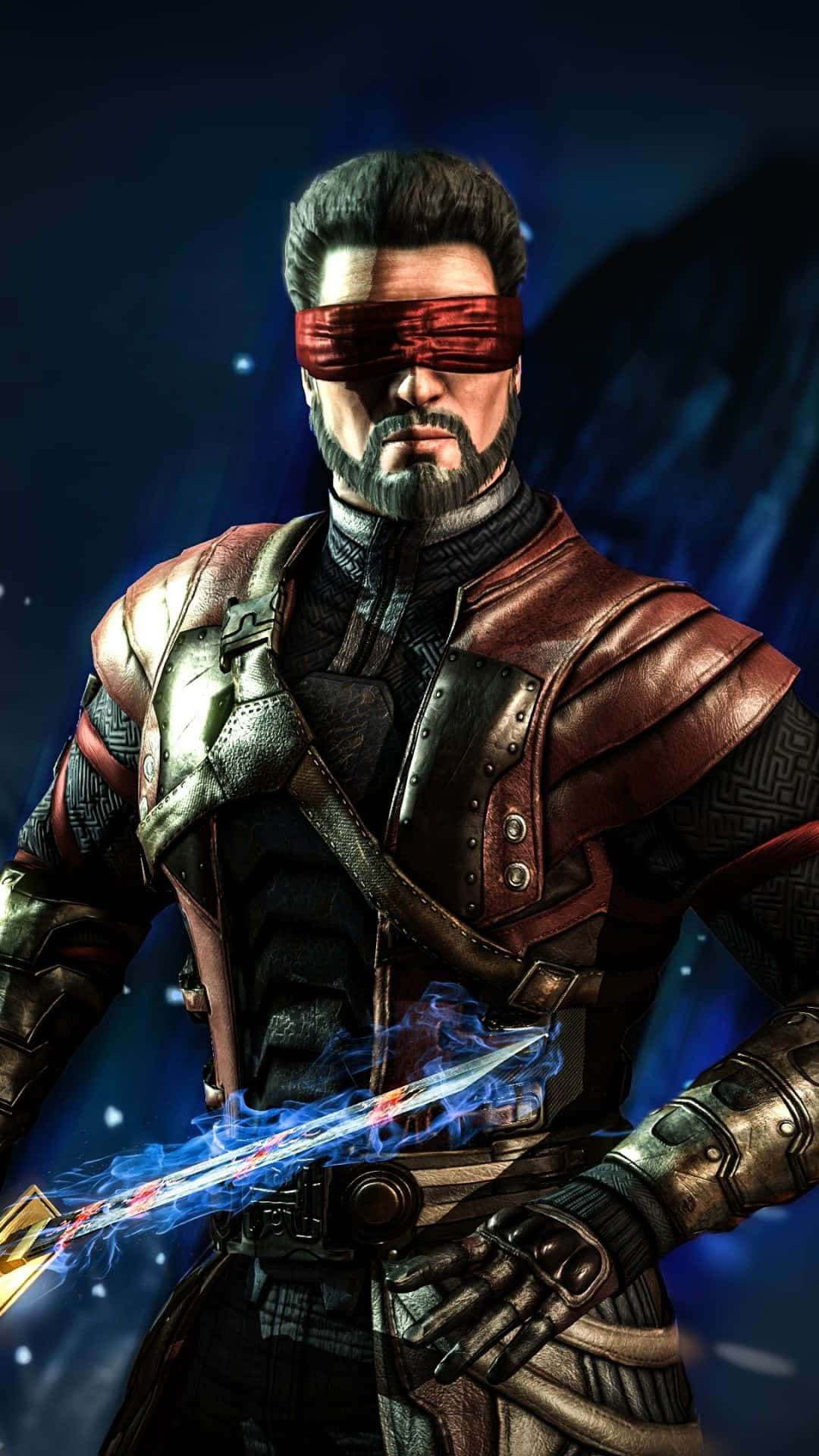 Oplev spilunderholdning på et dybdegående niveau med Mortal Kombat på iPhone Baggrund. Wallpaper