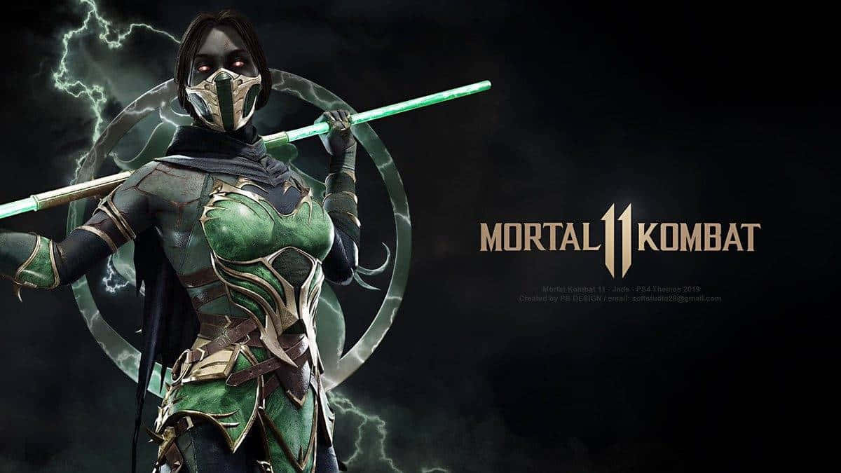 !Stig op med Jade fra Mortal Kombat! Wallpaper