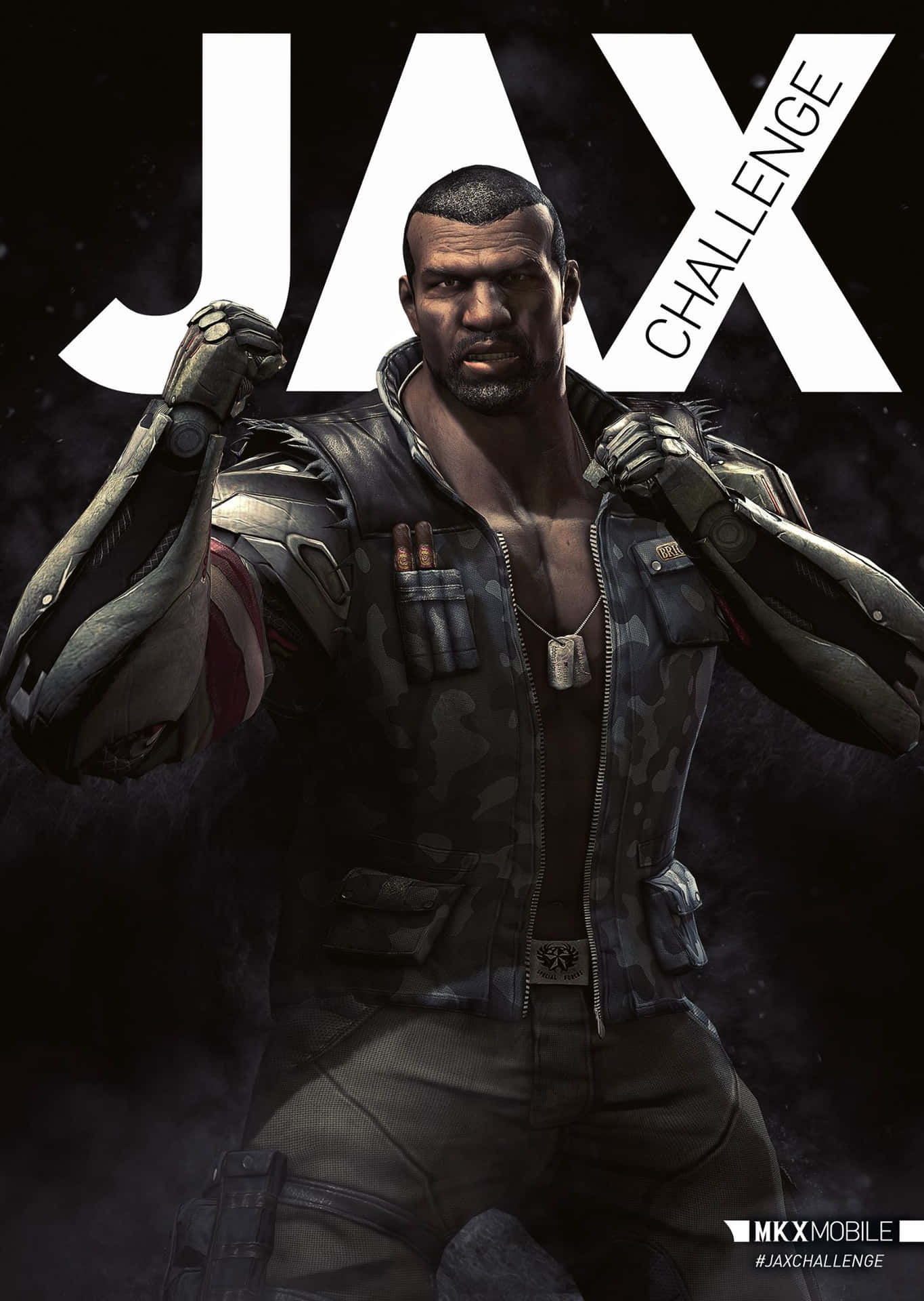 Jax, the powerful Special Forces soldier in action from Mortal Kombat Wallpaper
