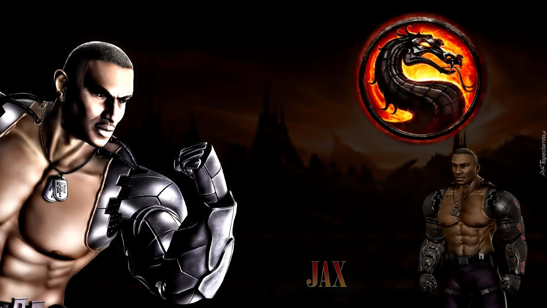 Mortal Kombat's Powerful Warrior, Jax, in Action! Wallpaper