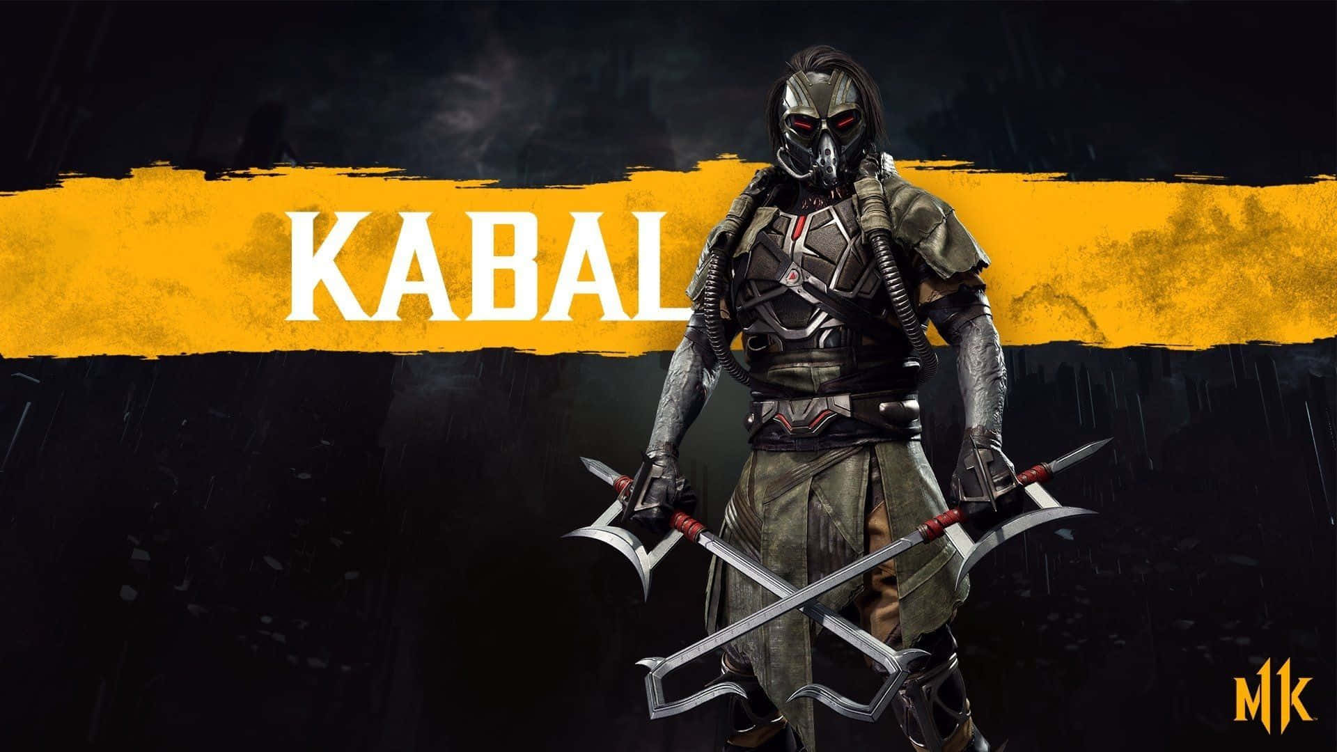 Kabal unleashing whirlwind attack in Mortal Kombat Wallpaper