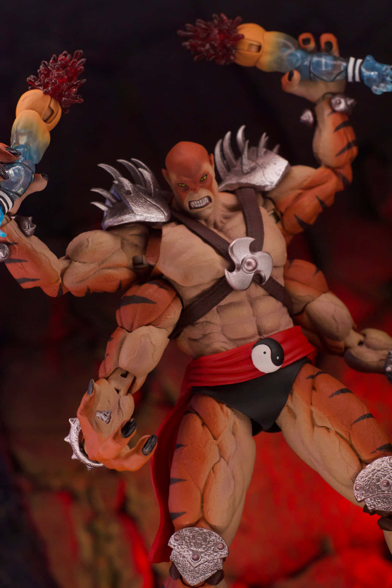 The fierce Kintaro from Mortal Kombat, poised for battle Wallpaper