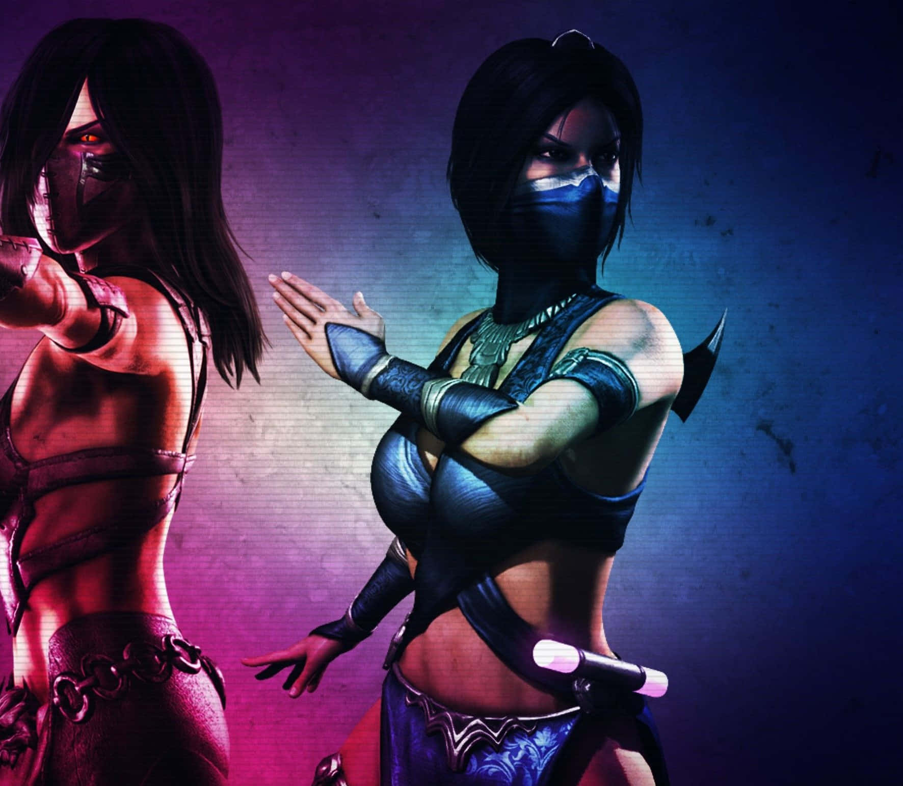Kitana,la Feroz Guerrera En Mortal Kombat Fondo de pantalla