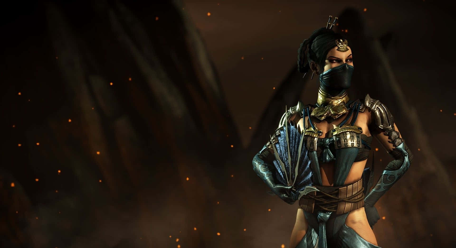 Kitana Reigning Supreme in Mortal Kombat Wallpaper