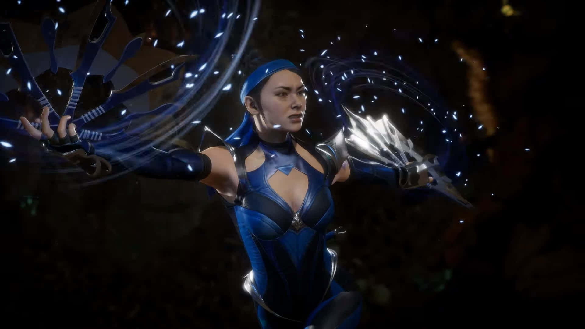 Kitana,la Poderosa Princesa De Edenia, Está Lista Para La Batalla En Mortal Kombat. Fondo de pantalla