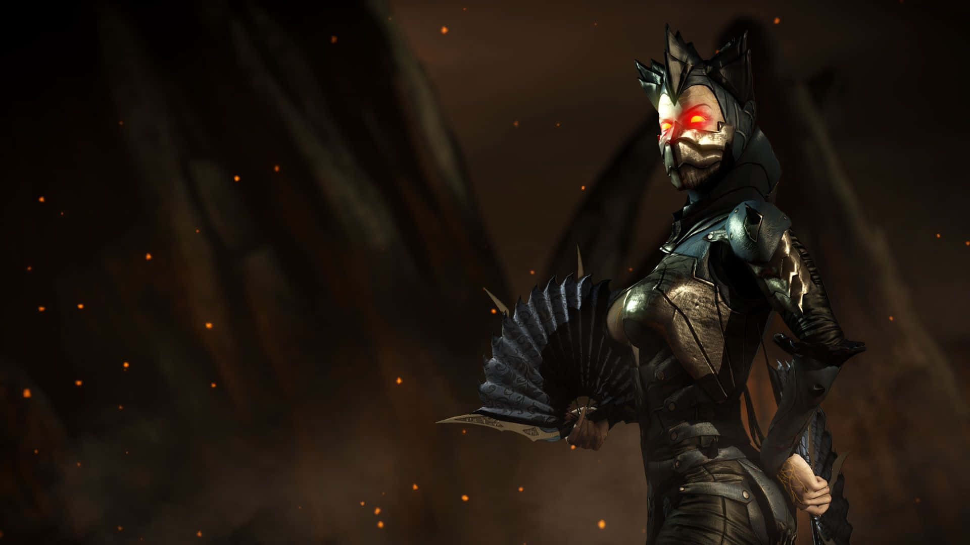 Kitana, the fierce warrior princess from Mortal Kombat Wallpaper