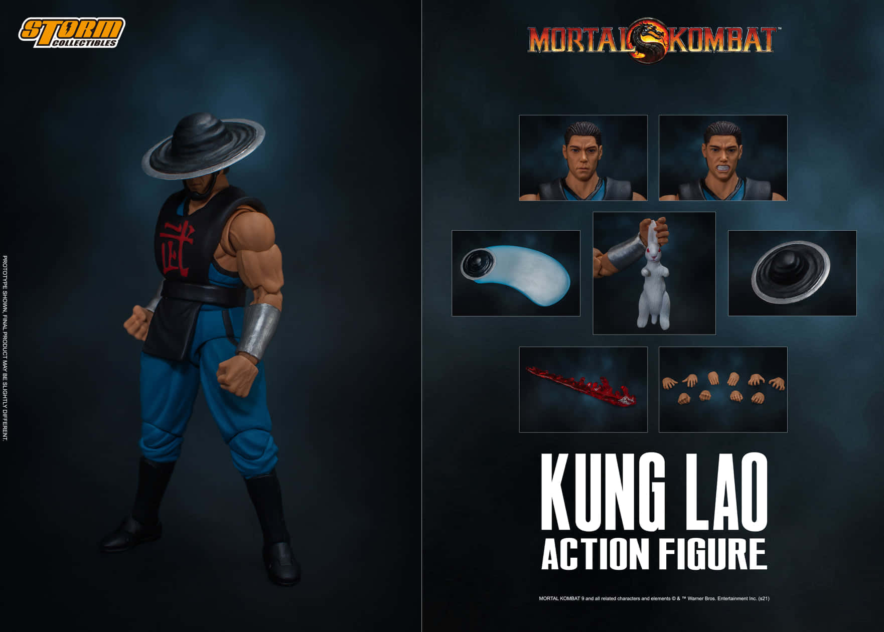 Kung Lao in Mortal Kombat action stance Wallpaper