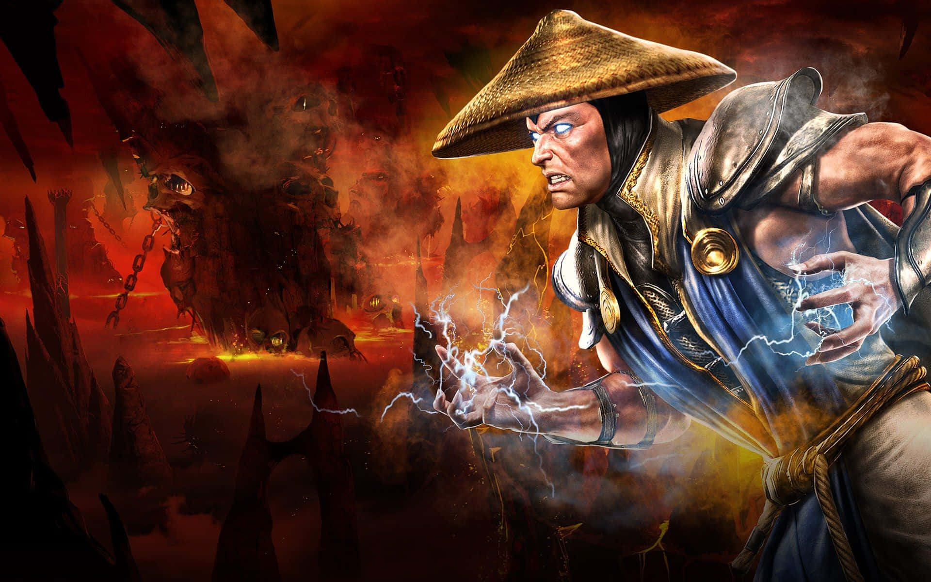 Iconic Mortal Kombat Legacy Characters Ready for Battle Wallpaper