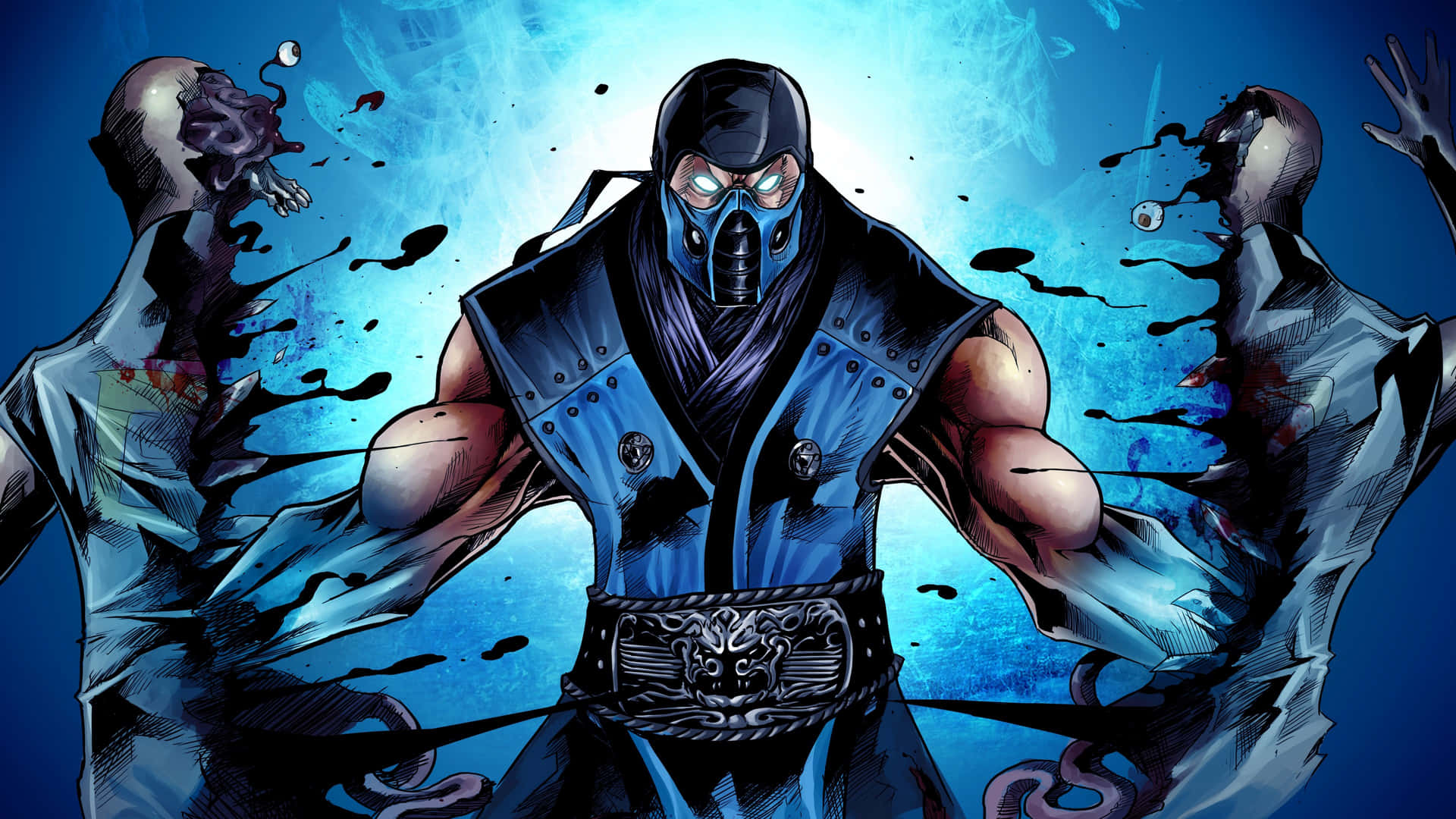 Mortal Kombat Legacy Characters in Action Wallpaper