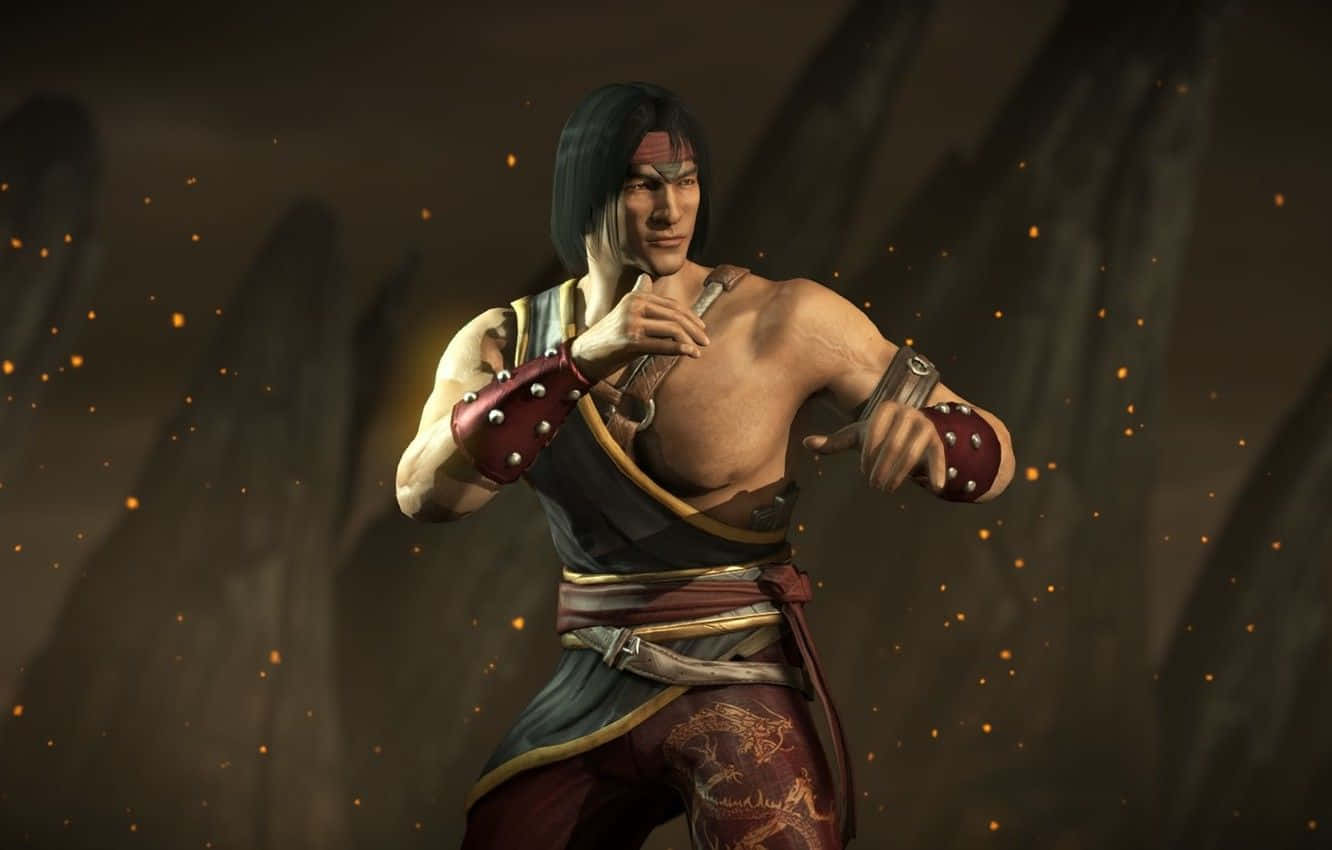 Fierce Liu Kang in Mortal Kombat Action Wallpaper