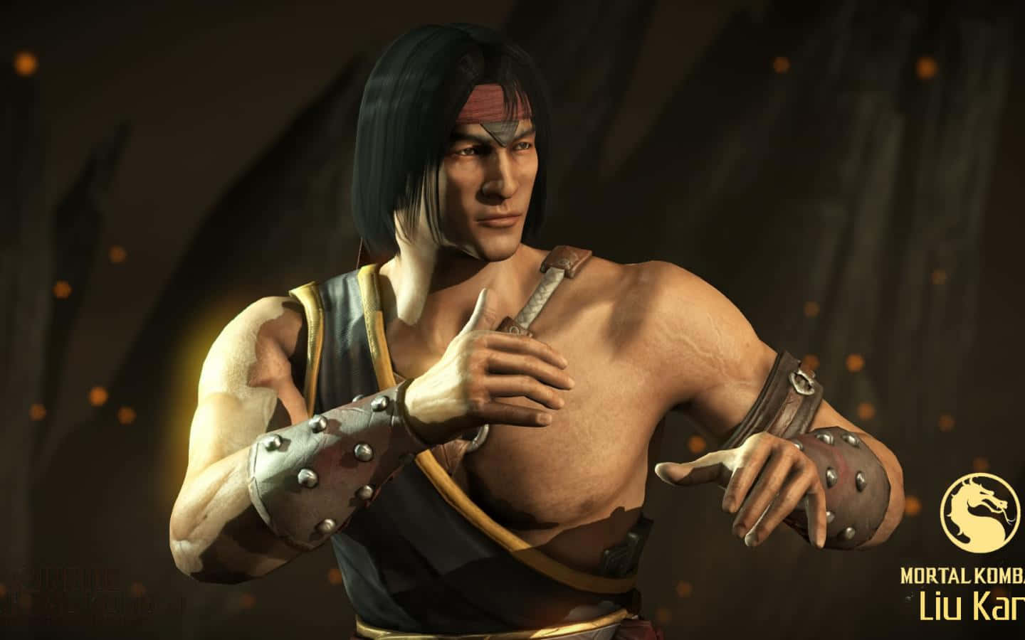 Elicónico Luchador, Liu Kang, Listo Para La Acción En Mortal Kombat Fondo de pantalla