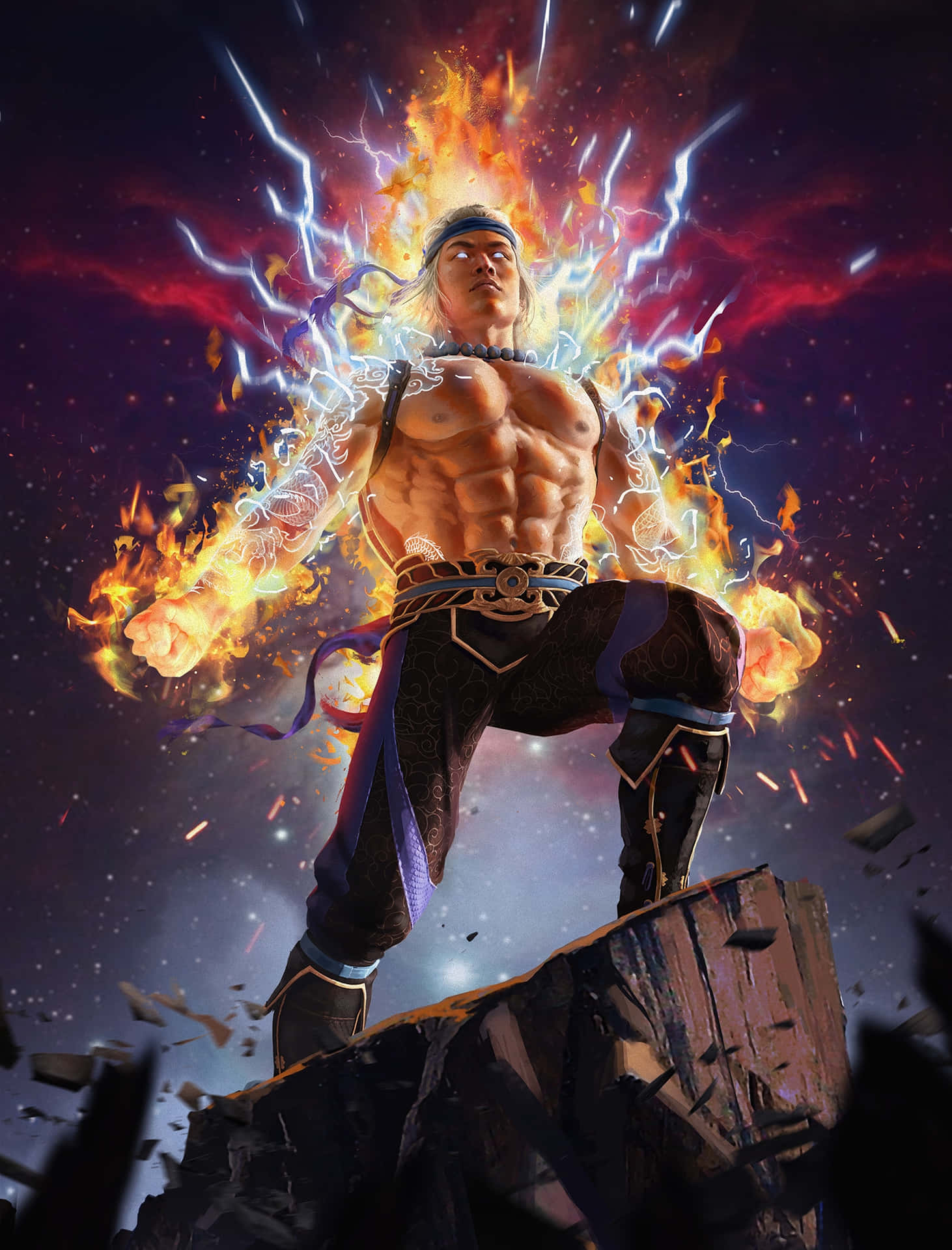 Elvaliente Guerrero Liu Kang De Mortal Kombat. Fondo de pantalla