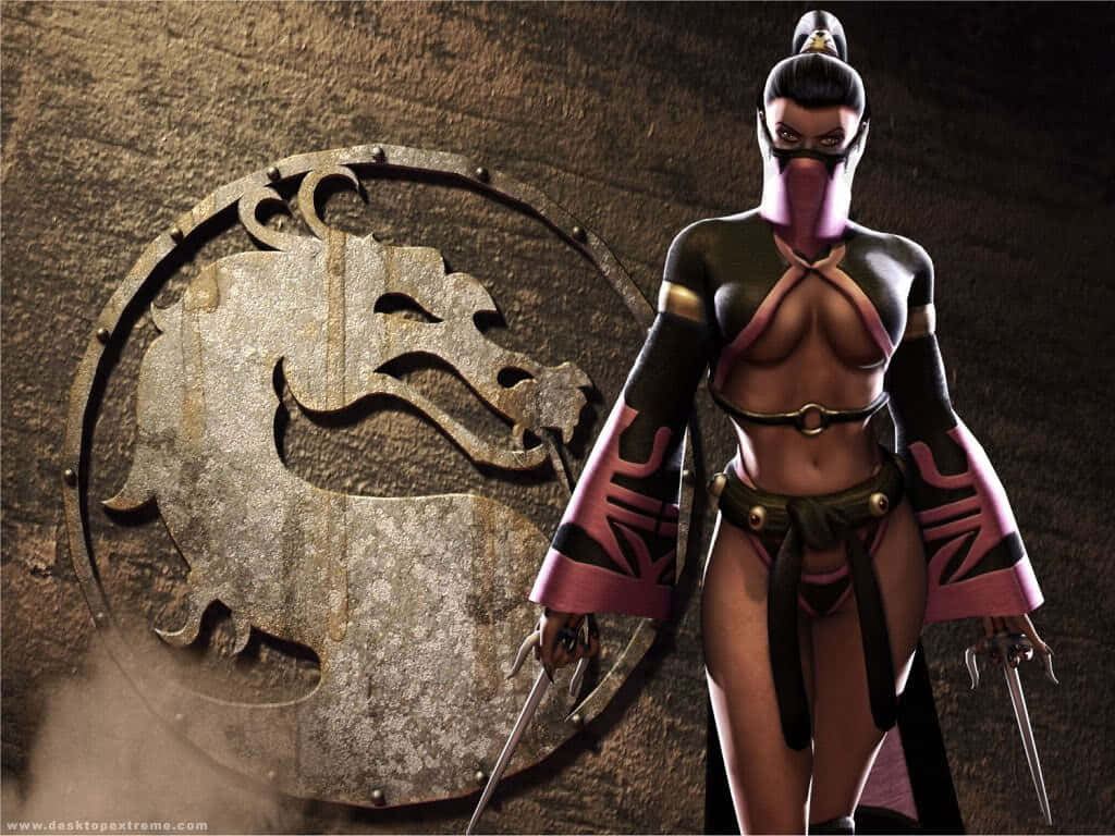 Mortal Kombat's Deadly Assassin Mileena Wallpaper