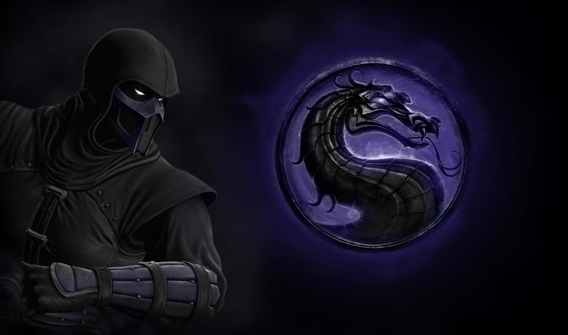 Noob Saibot fighting in the dark realm of Mortal Kombat Wallpaper