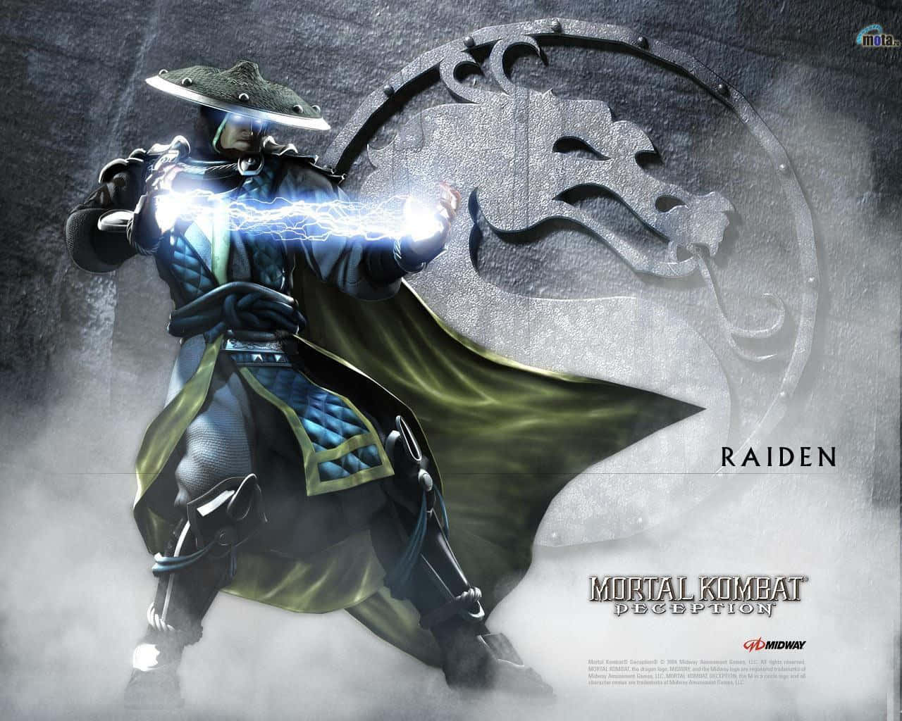 Raiden,el Dios Del Trueno, Desata Sus Poderes Poderosos En Mortal Kombat Fondo de pantalla