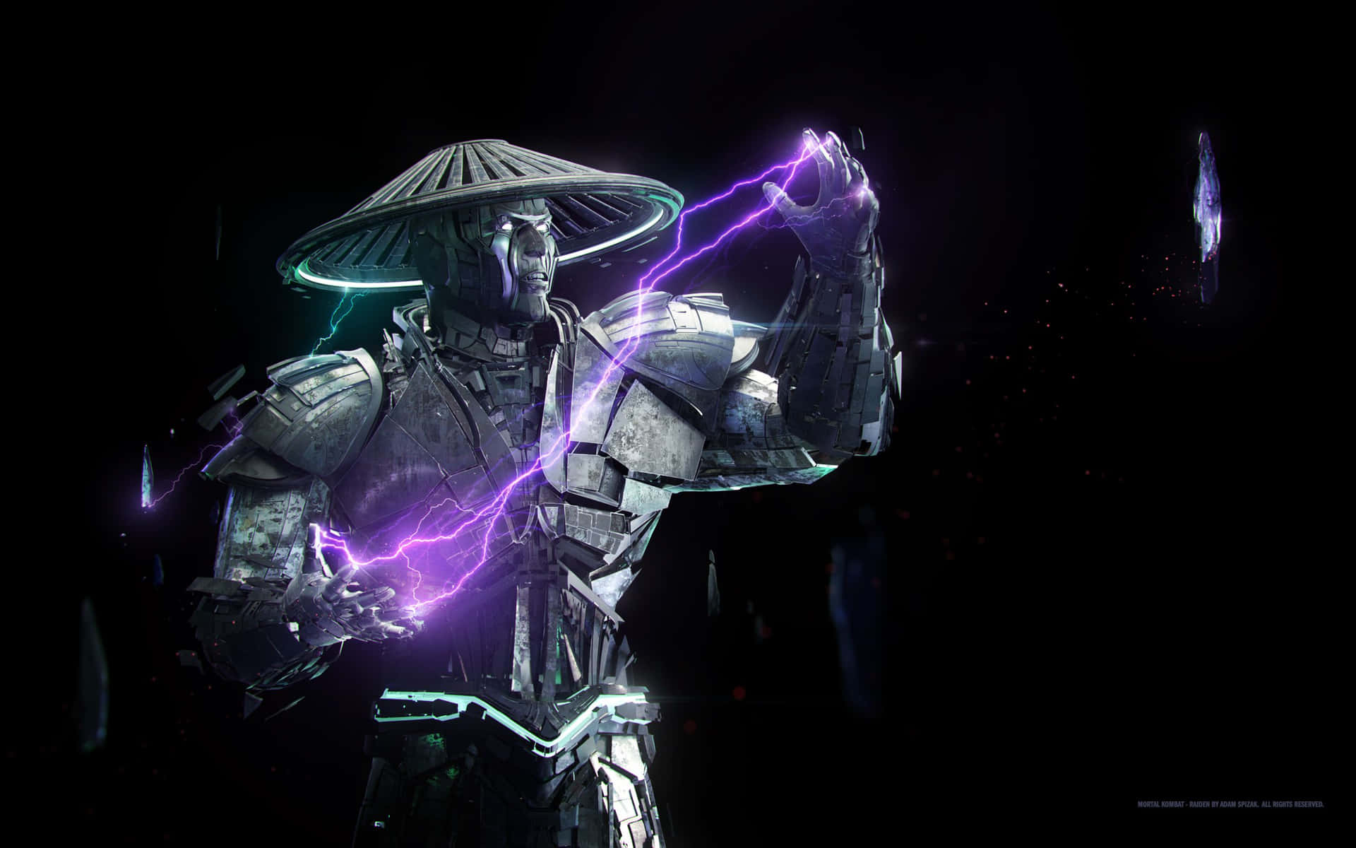 Mortal Kombat Raiden Unleashing Lightning Power Wallpaper
