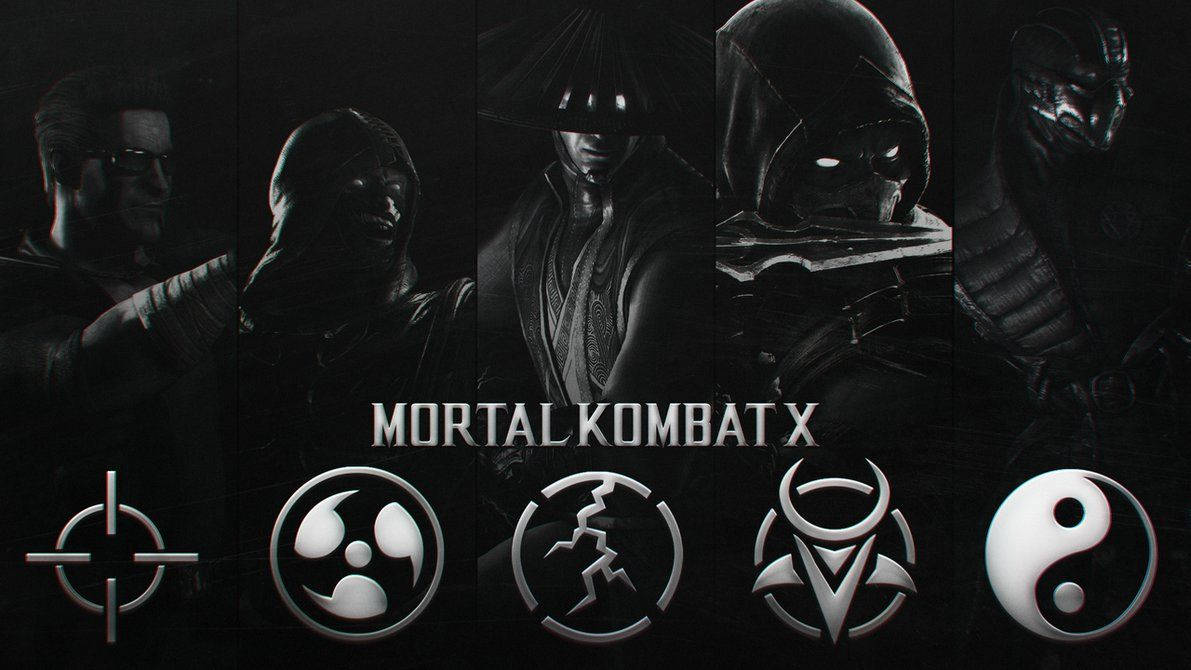 The Legendary Symbols of Mortal Kombat Wallpaper