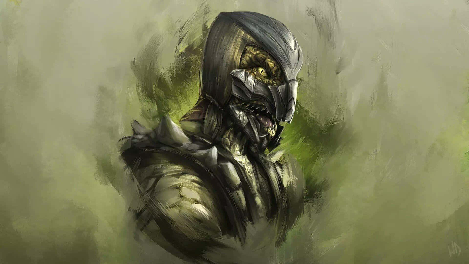 Reptile, the stealthy and deadly warrior from Mortal Kombat Wallpaper