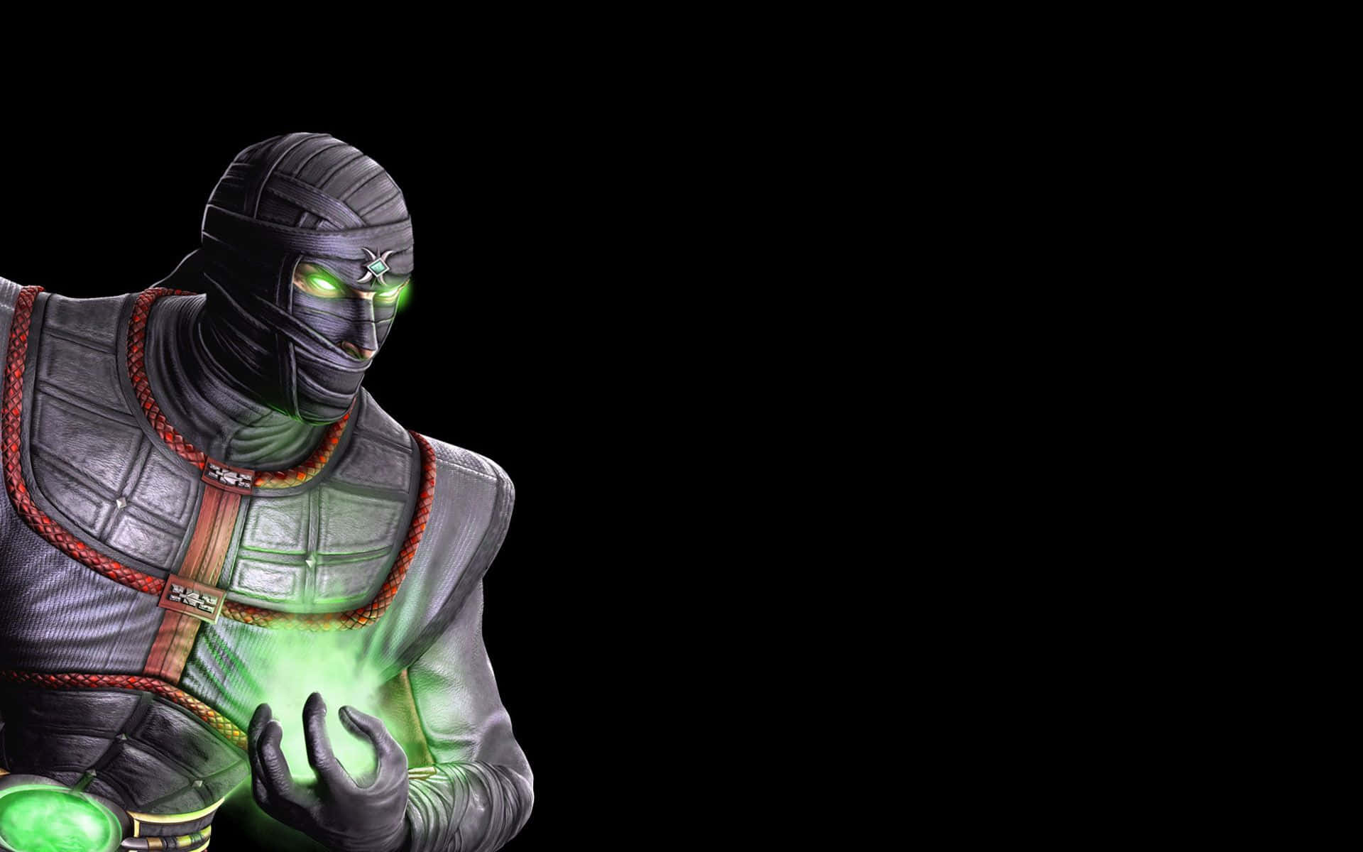 Caption: Reptile, the stealthy warrior from Mortal Kombat Wallpaper