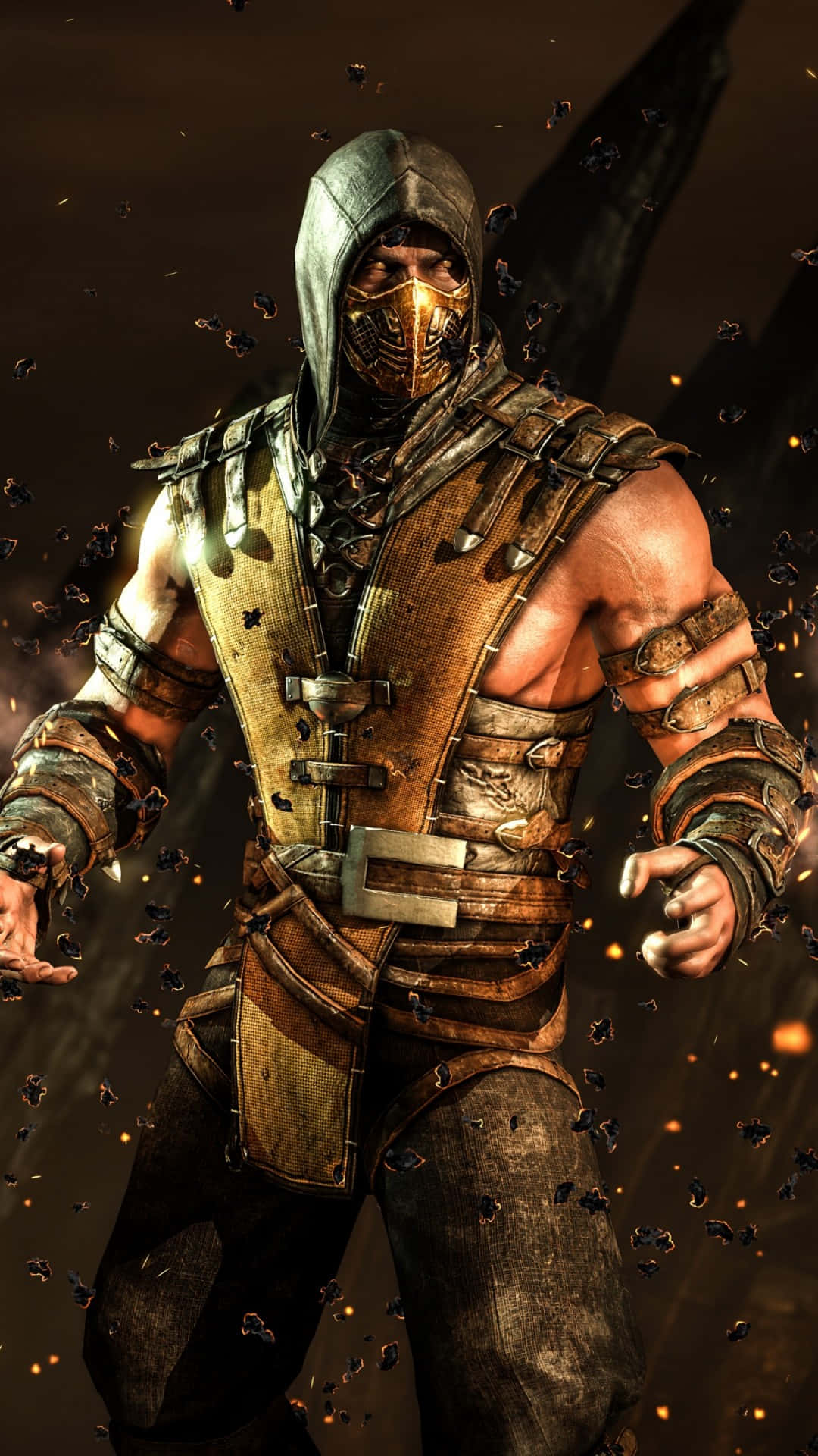 Skorpion fra Mortal Kombat bringer nye højder af handling og eventyr Wallpaper