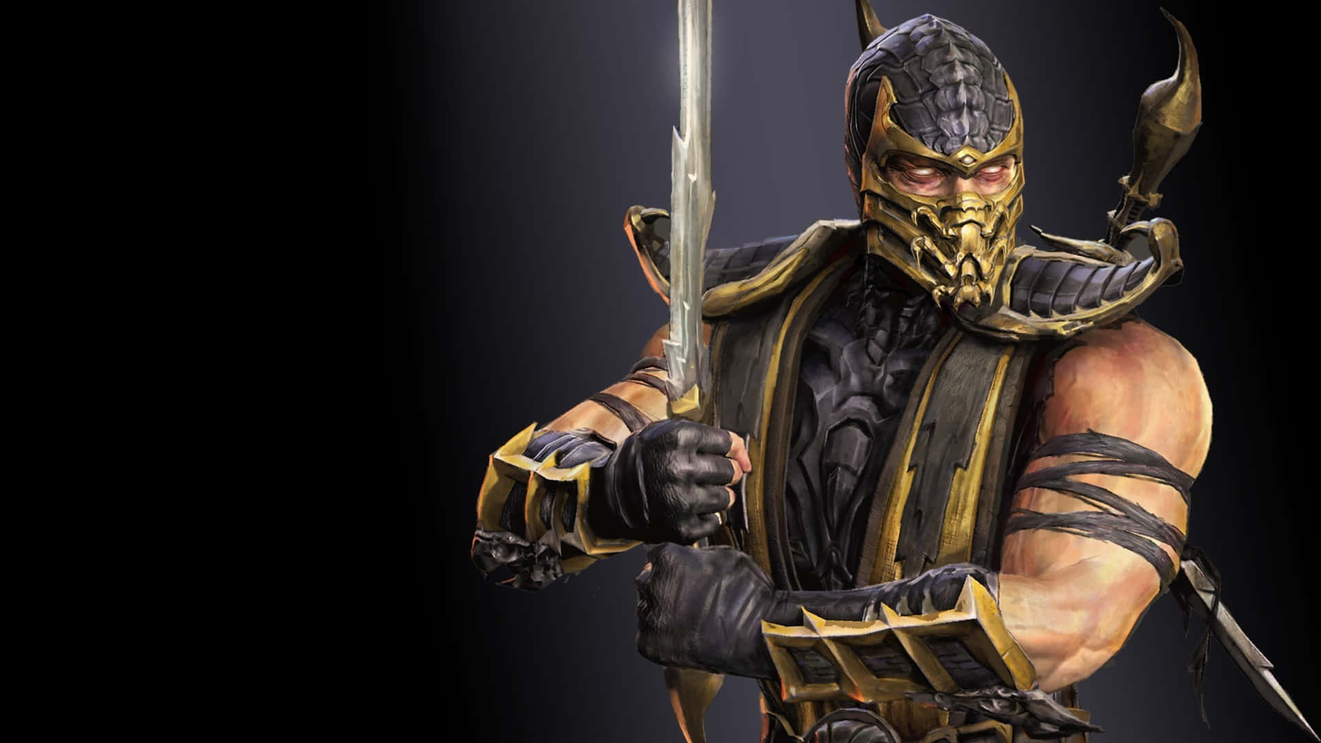 !Forbered dig til kamp med Skorpion fra Mortal Kombat! Wallpaper