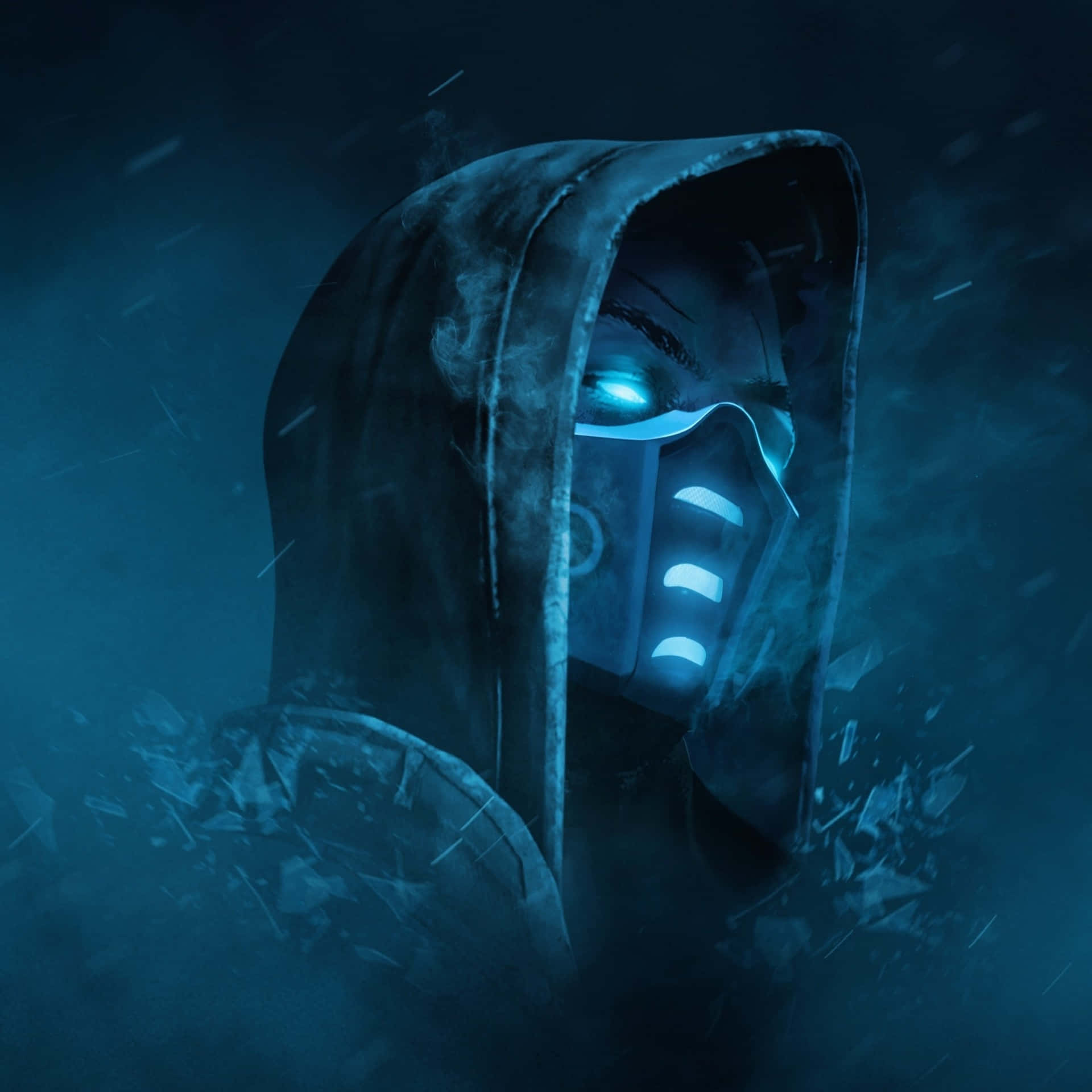 Cool Blue Mortal Kombat Scorpion Wallpaper