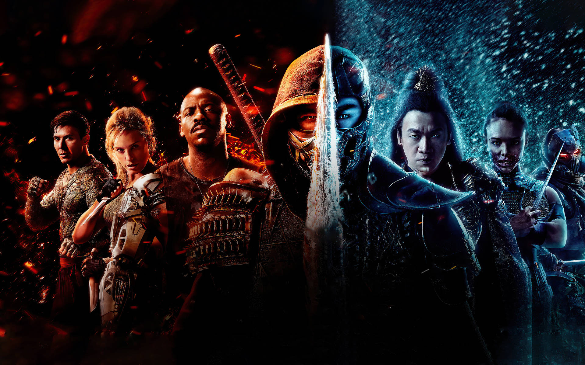 Mortal Kombat Scorpion Vs Sub Zero Teams Wallpaper