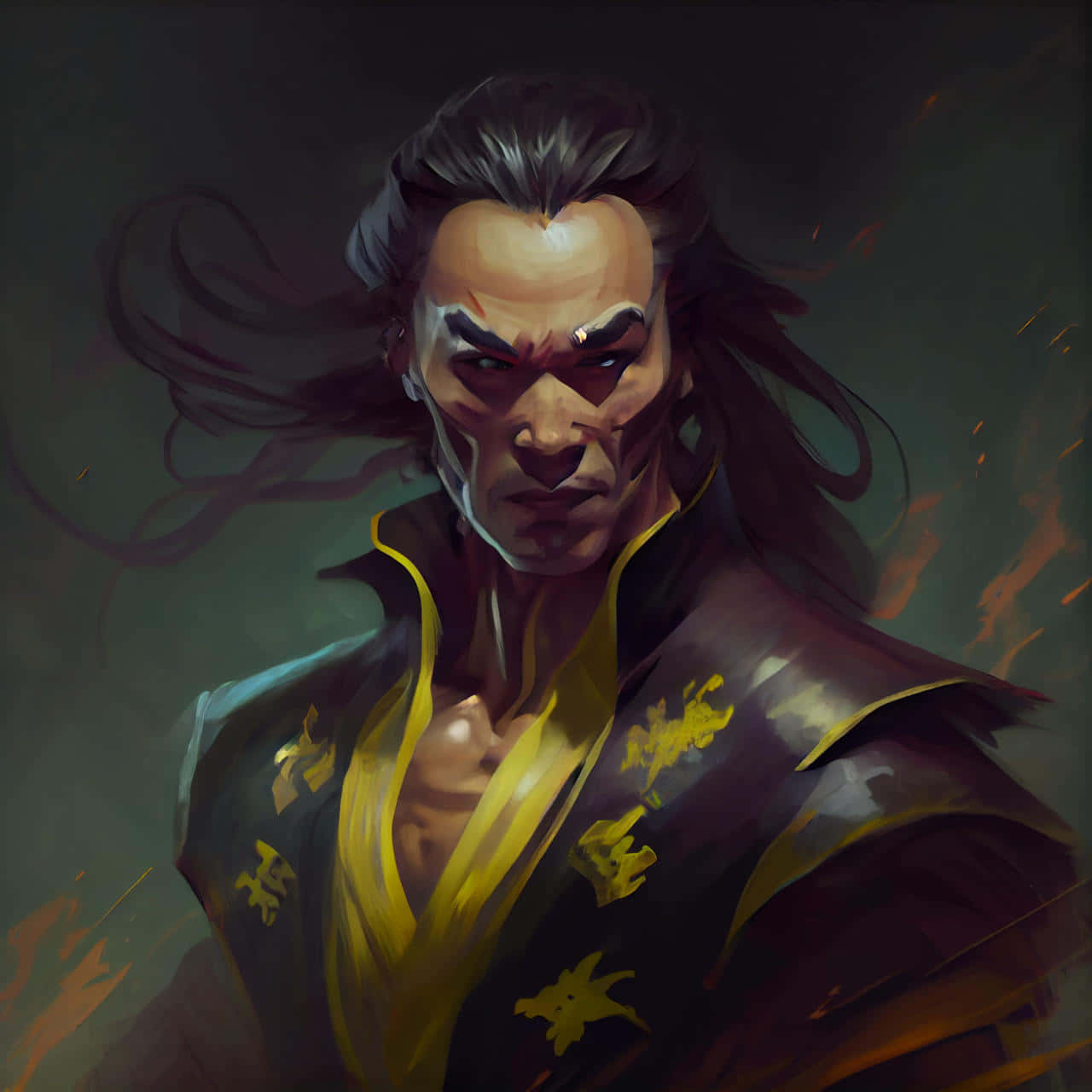The Fearsome Shang Tsung Unleashes His Powers in Mortal Kombat Wallpaper