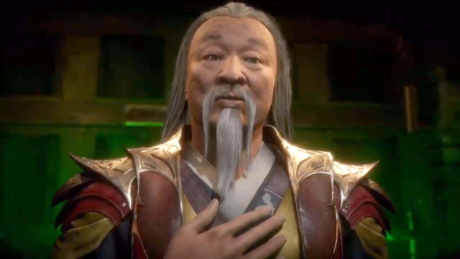 Shang Tsung, the Shape-Shifting Sorcerer of Mortal Kombat Wallpaper