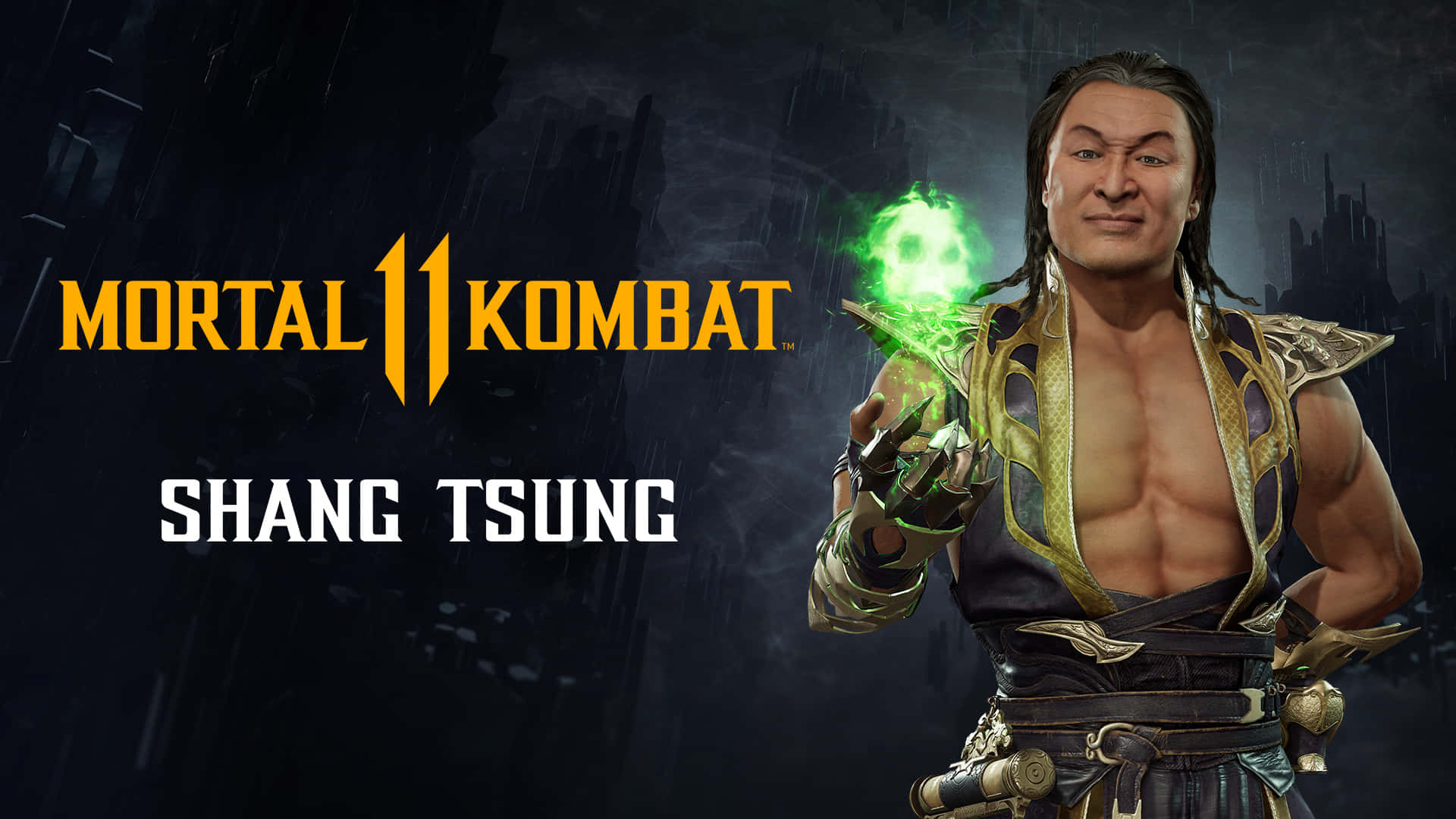 Shang Tsung, the Master of Souls, unleashes his power in Mortal Kombat Wallpaper