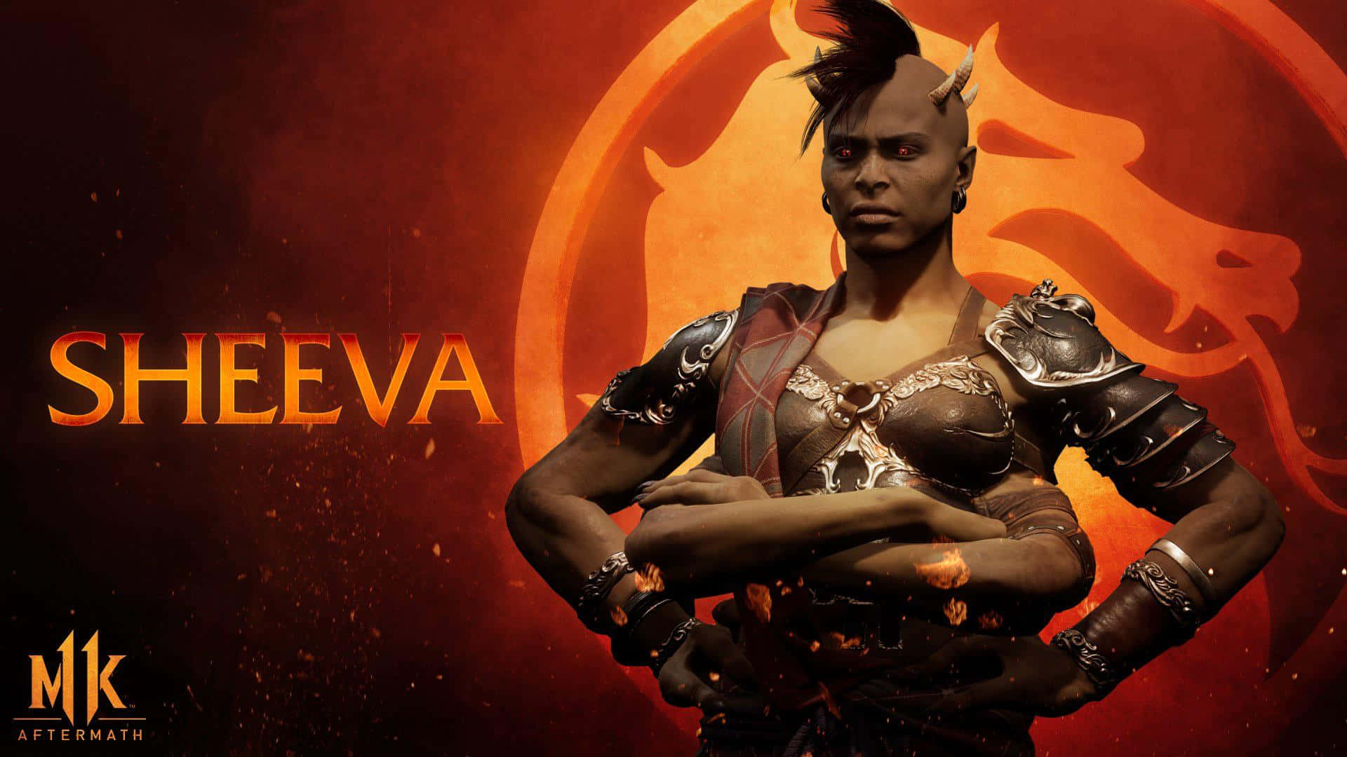 Fearless Sheeva in Mortal Kombat Action Wallpaper