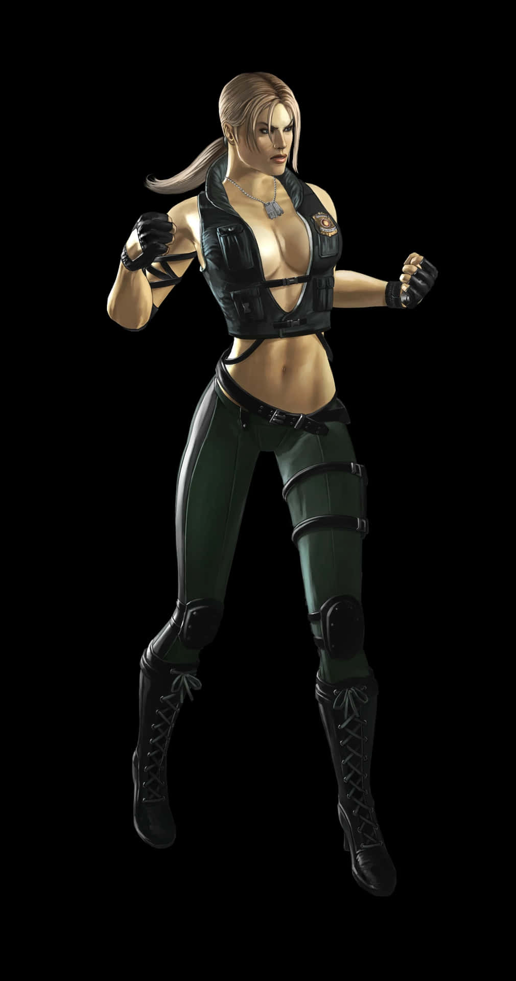 Mortal Kombat Warrior - Sonya Blade in Action Wallpaper