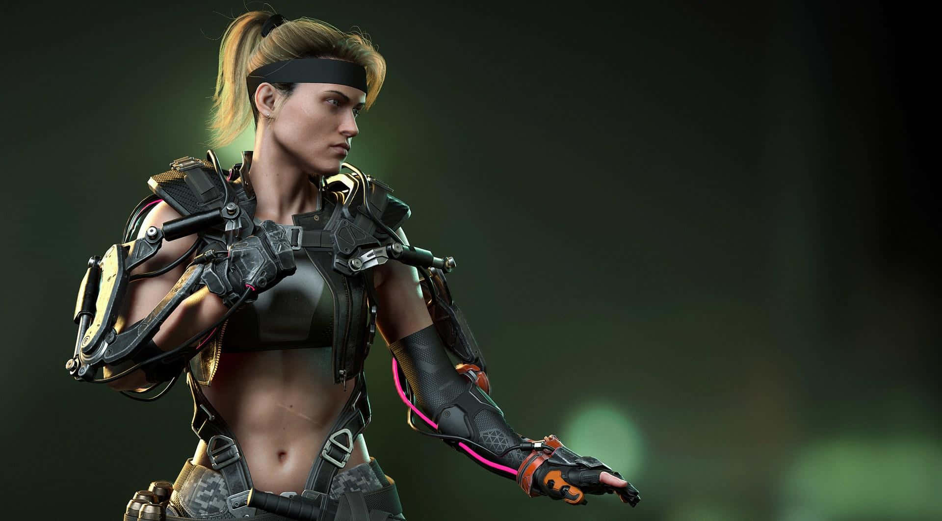 Intensaacción De Sonya Blade En Mortal Kombat Fondo de pantalla