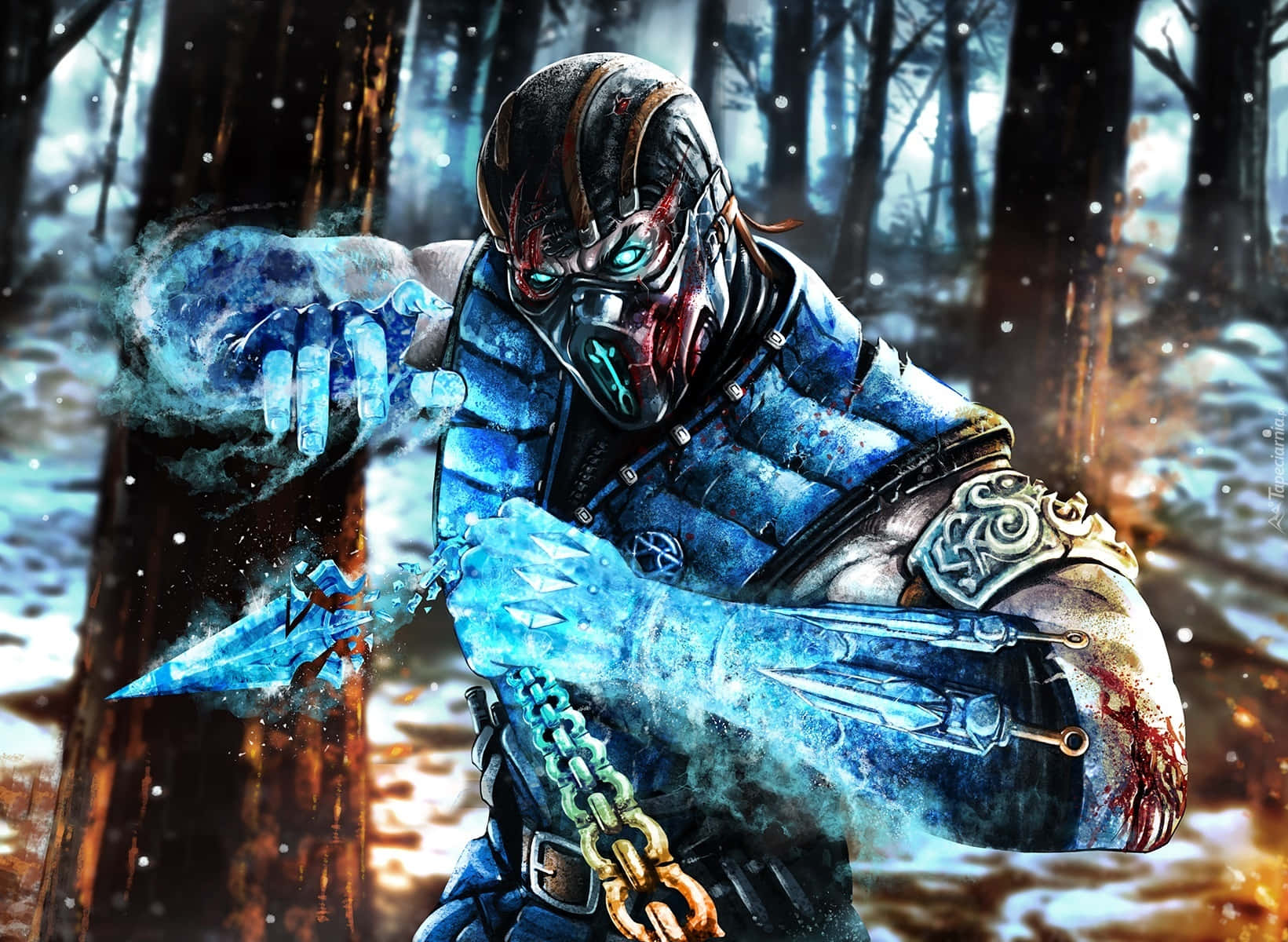 Mortal Kombat - Sub-Zero dominating the battlefield Wallpaper