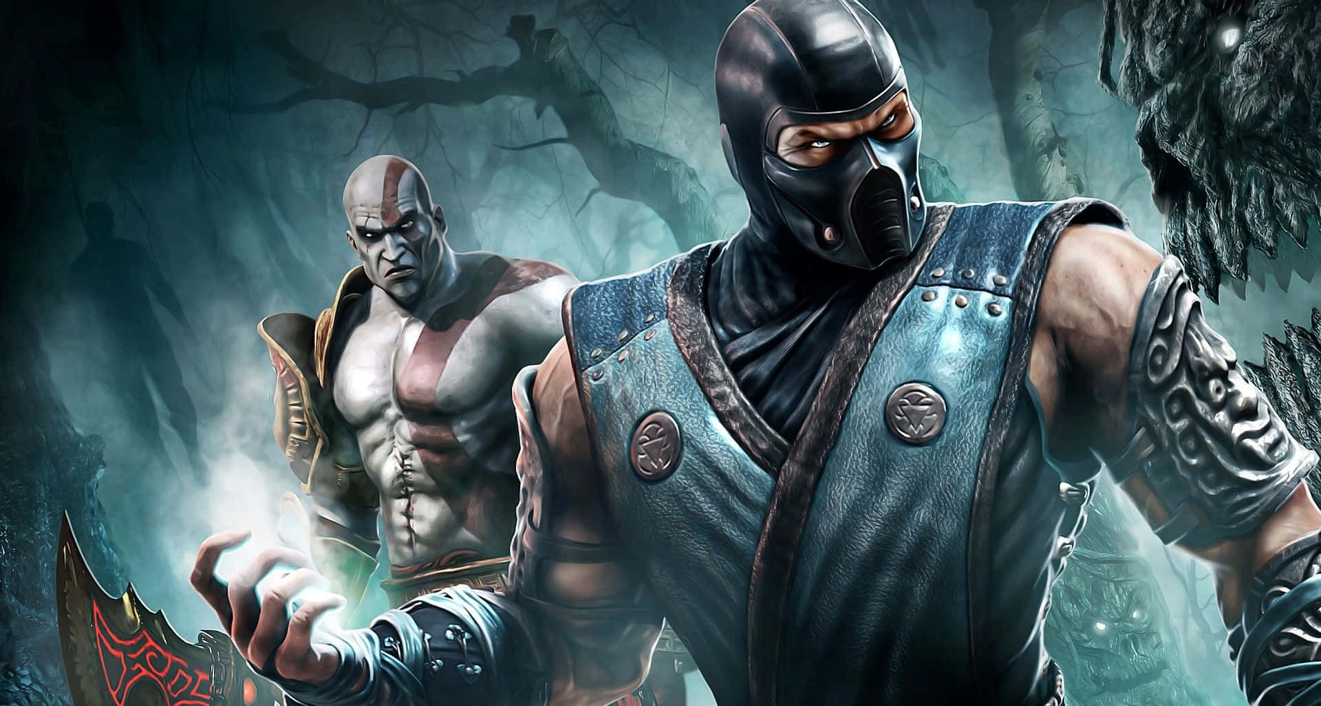 Mortal Kombat Sub-zero - A Battle-Ready Warrior Wallpaper
